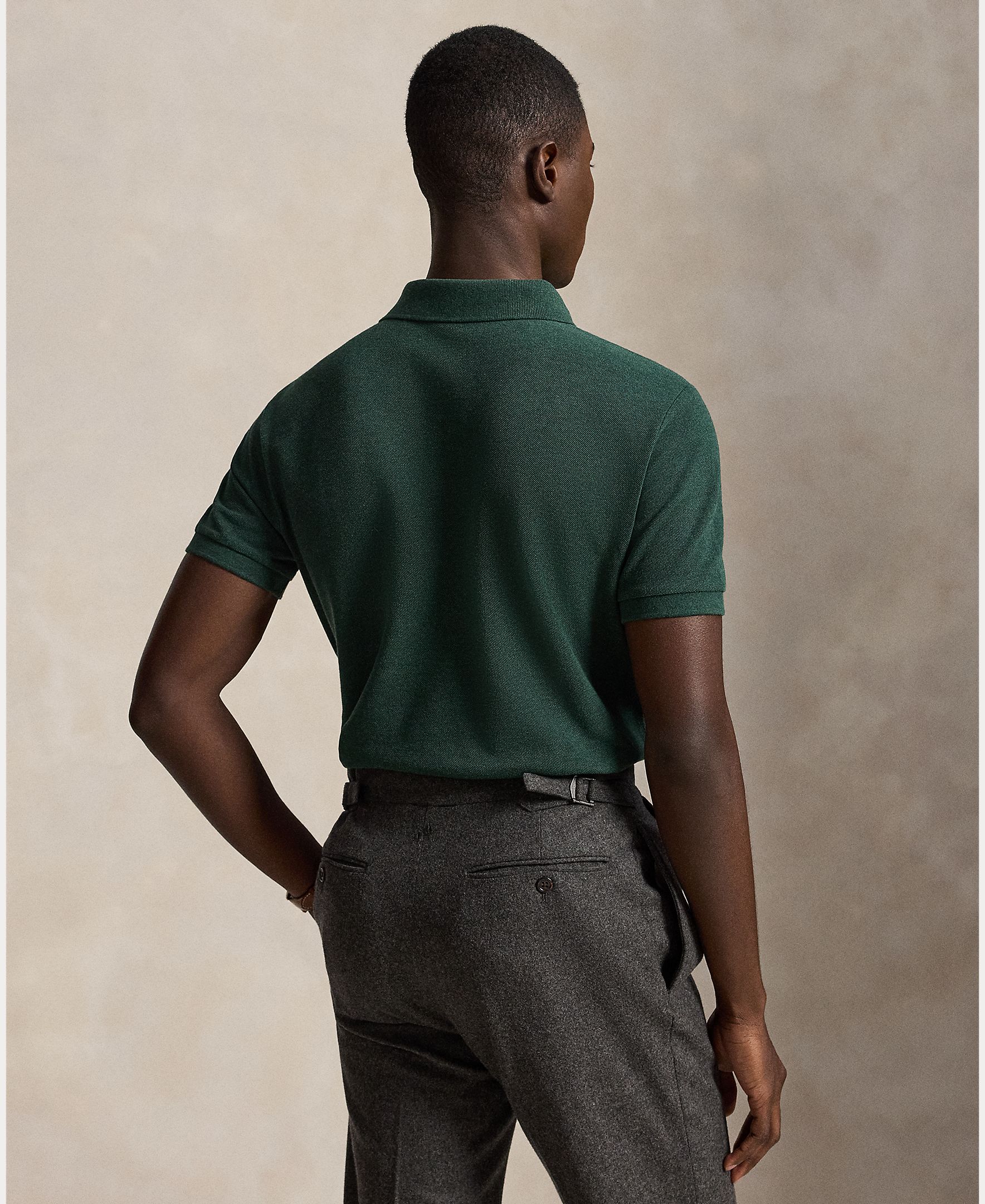 Camiseta de hombre Clásico Stone - Polo Ralph Lauren - Musgo Musgo-3