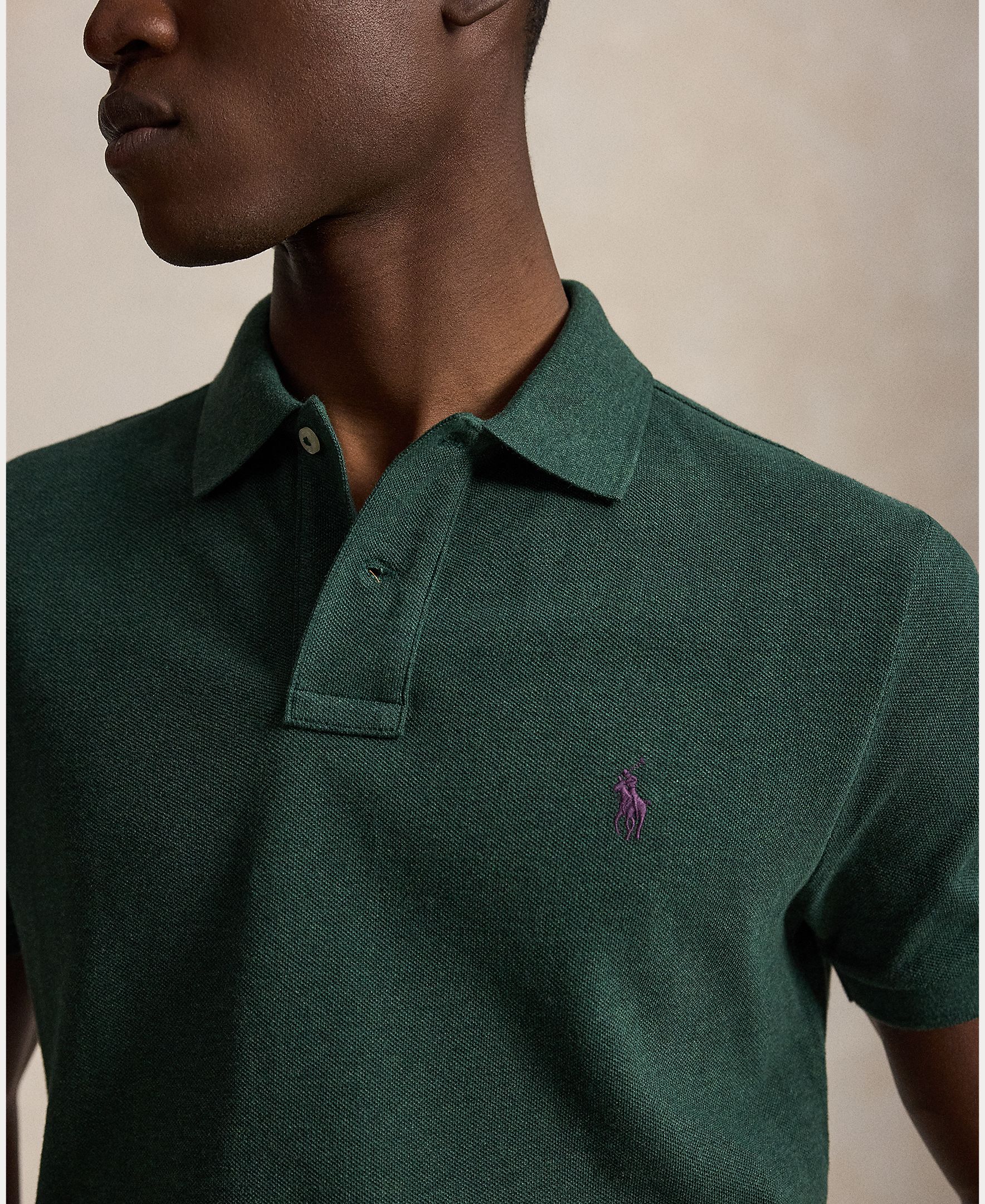 Camiseta de hombre Clásico Stone - Polo Ralph Lauren - Musgo Musgo-4