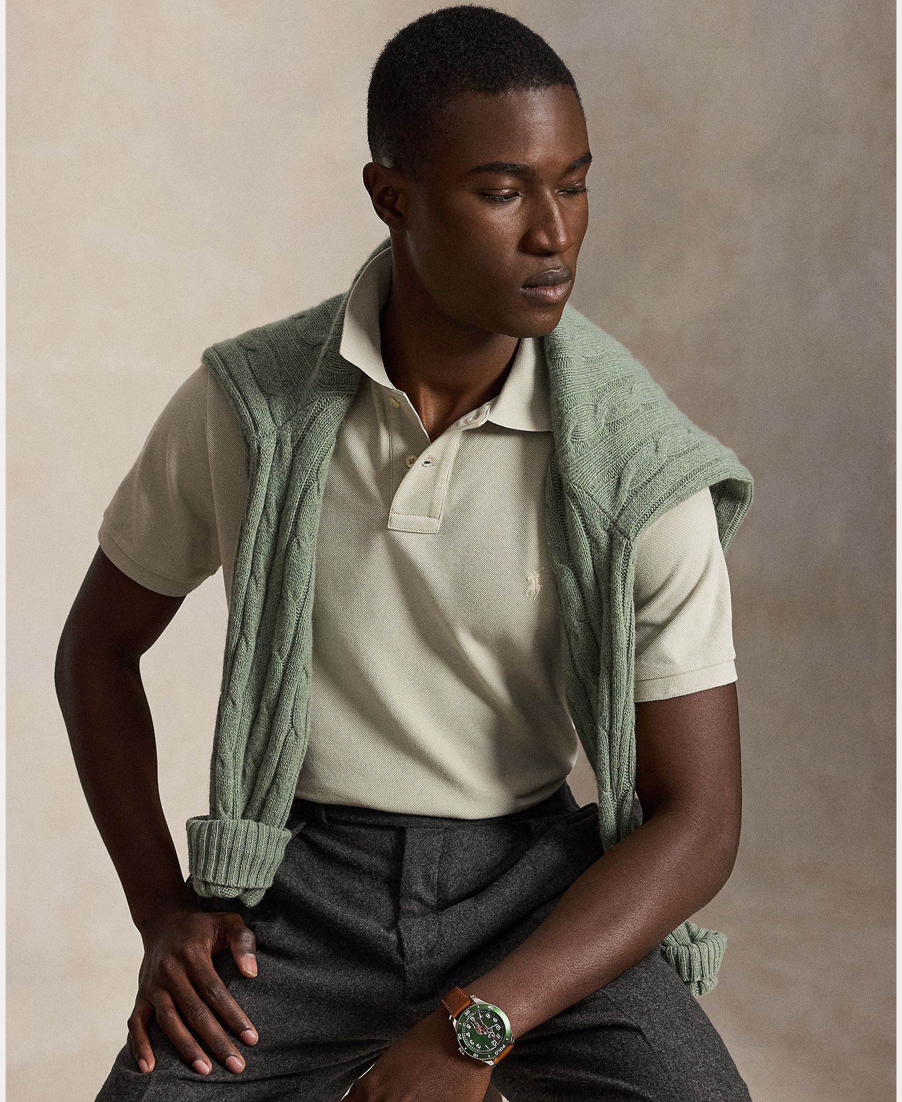 Camiseta de hombre Clásico Stone - Polo Ralph Lauren - Piedra Natural Piedra Natural-5