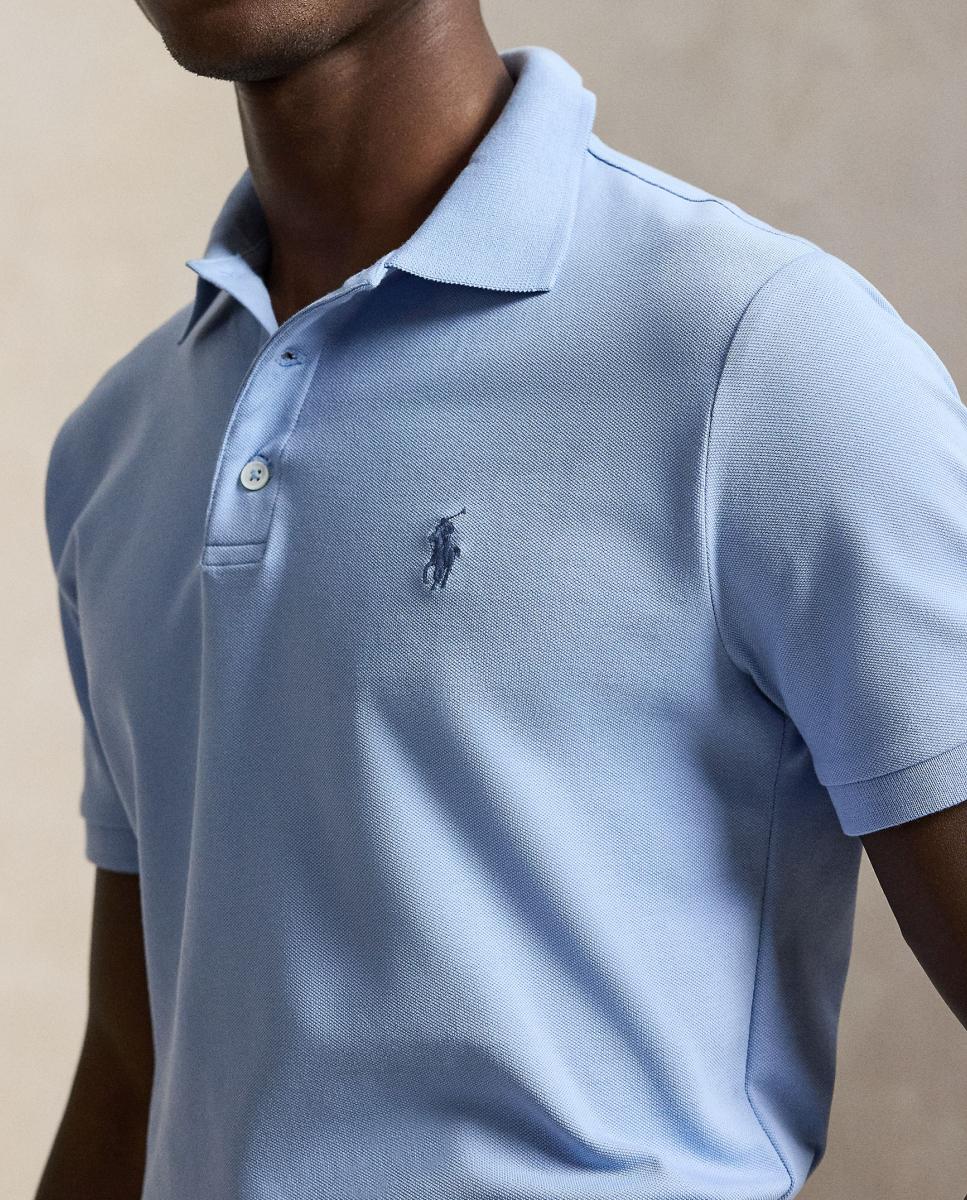 Polo de hombre elástico Custom Slim Fit Verde - Polo Ralph Lauren - Azul Azul pálido-4