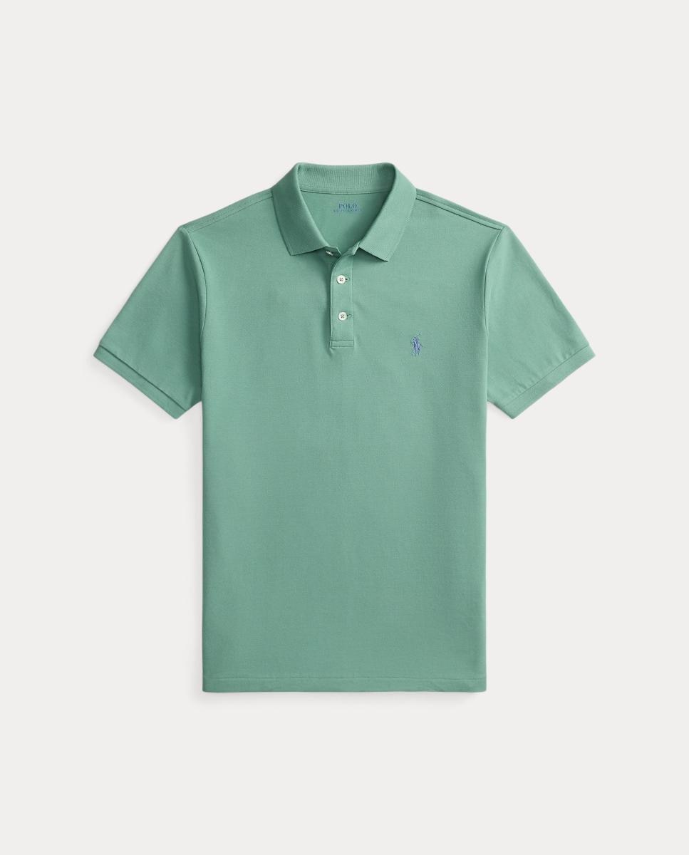 Polo de hombre elástico Custom Slim Fit Verde - Polo Ralph Lauren - Verde metal Verde metal-5