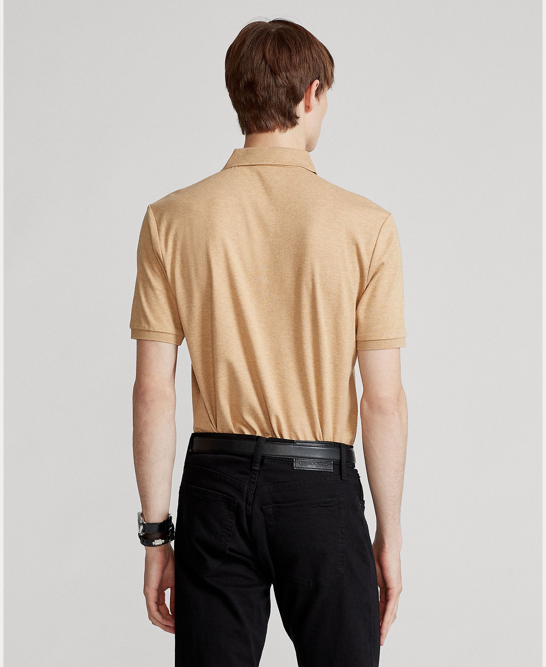 Polo de Algodão Regular Fit Camel-3