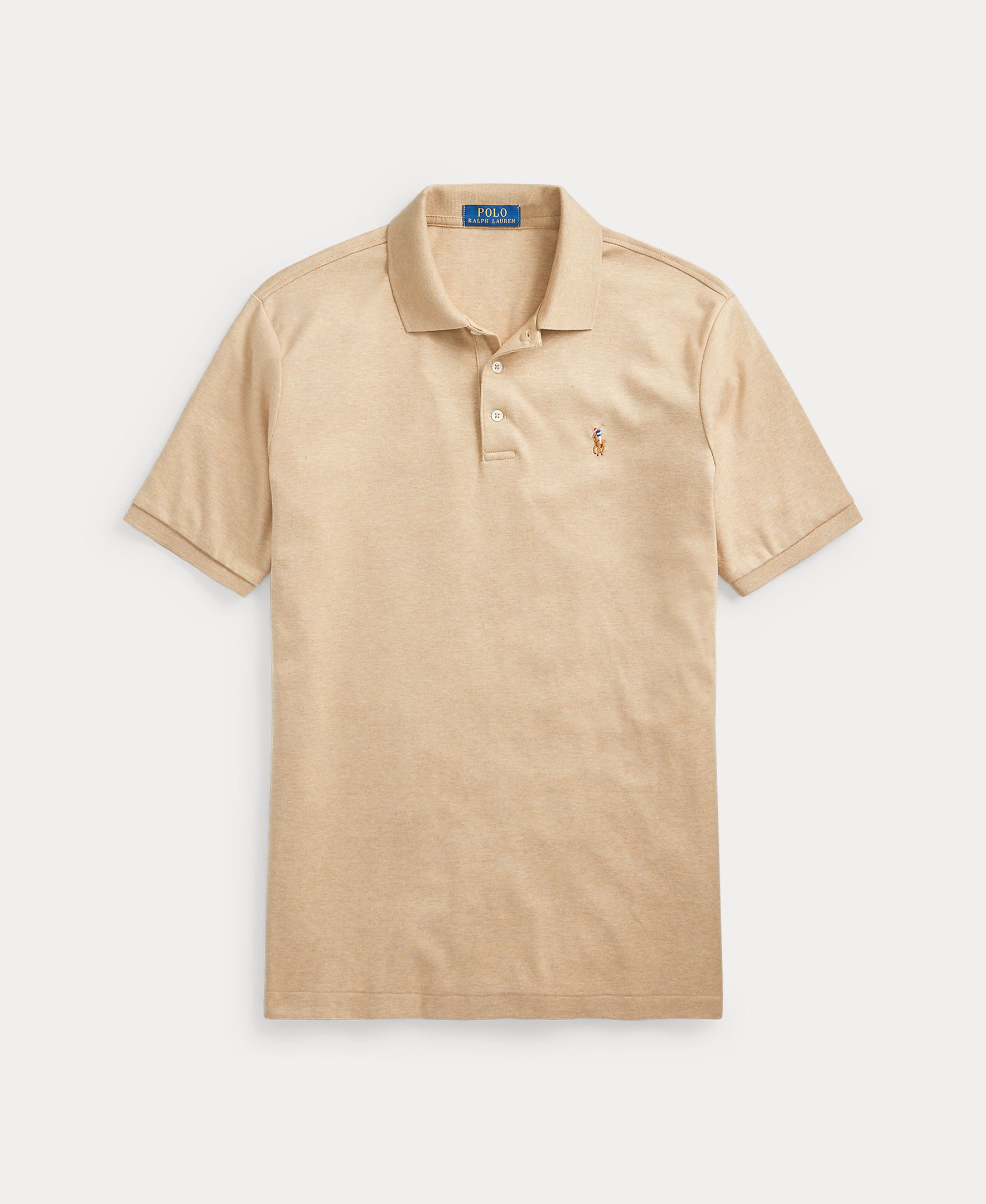 Polo de Algodão Regular Fit Camel-5