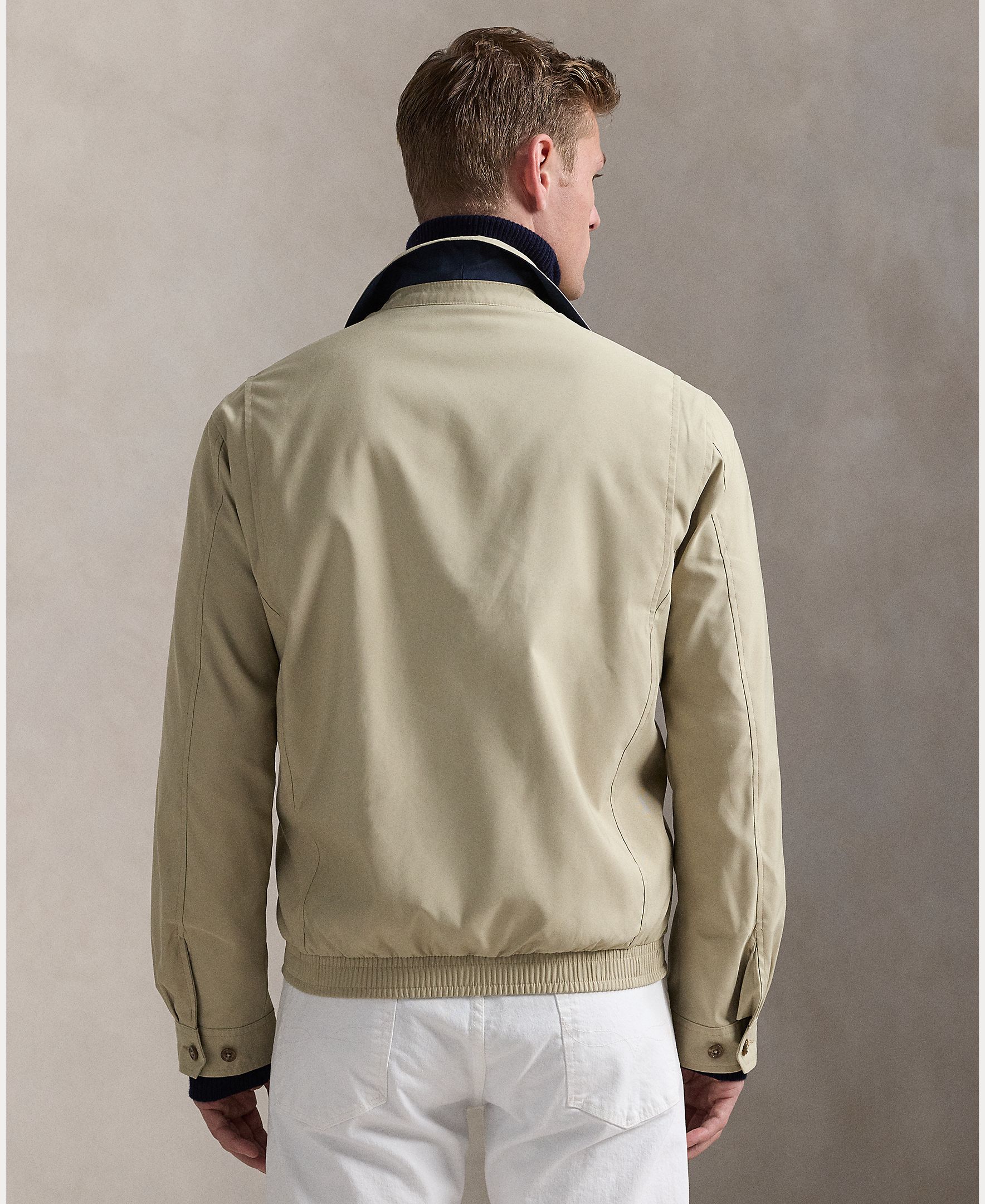 Chaqueta de hombre con doble fuelle en microfibra - Polo Ralph Lauren - Beige Beige-5