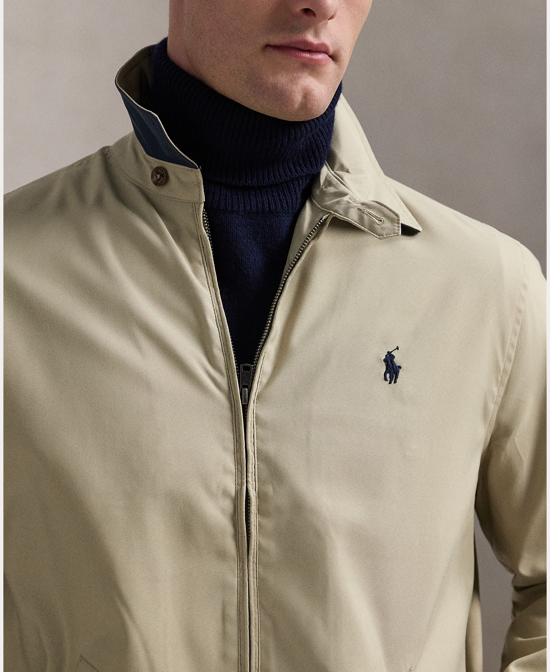 Chaqueta de hombre con doble fuelle en microfibra - Polo Ralph Lauren - Beige Beige-6