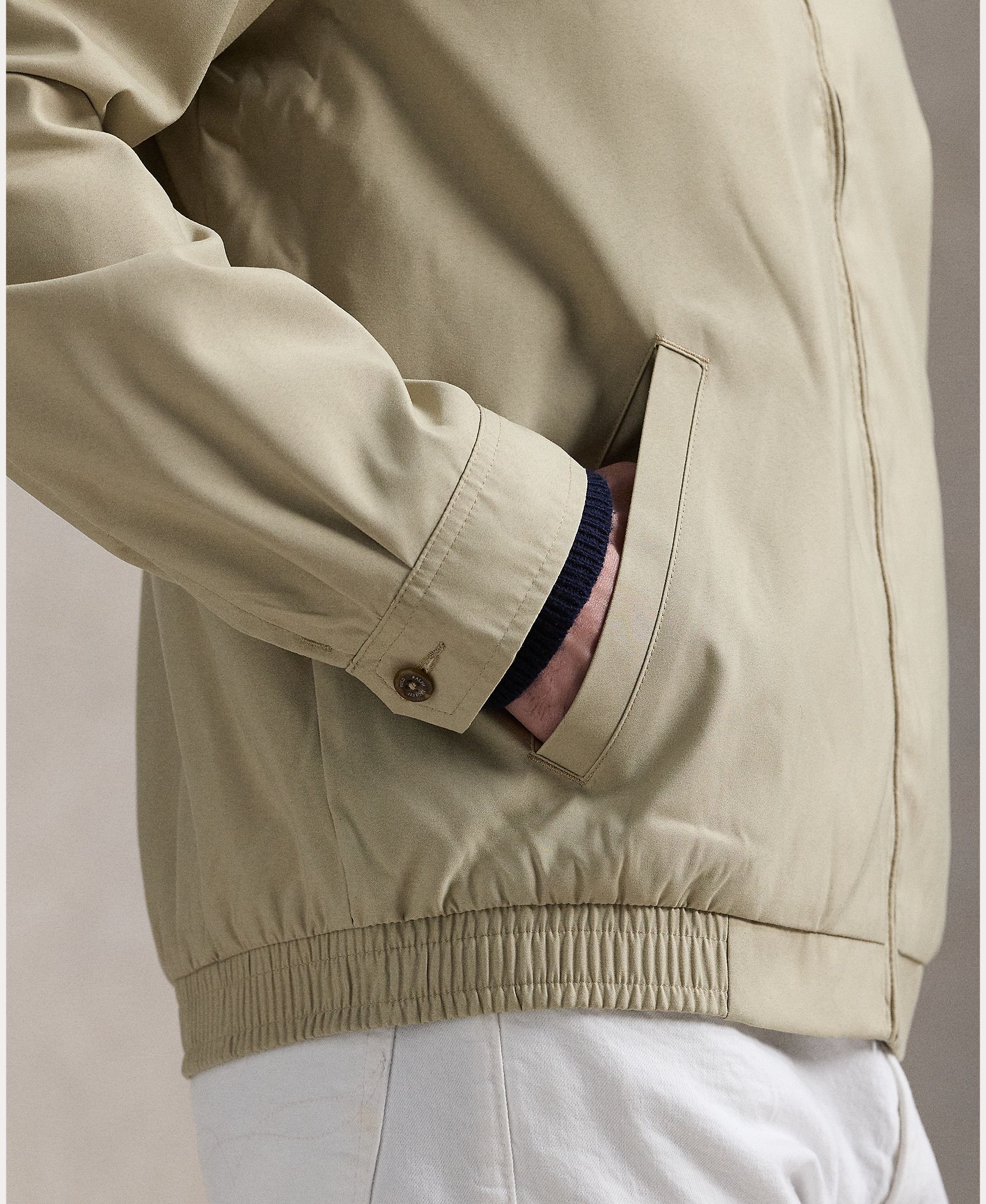 Chaqueta de hombre con doble fuelle en microfibra - Polo Ralph Lauren - Beige Beige-7