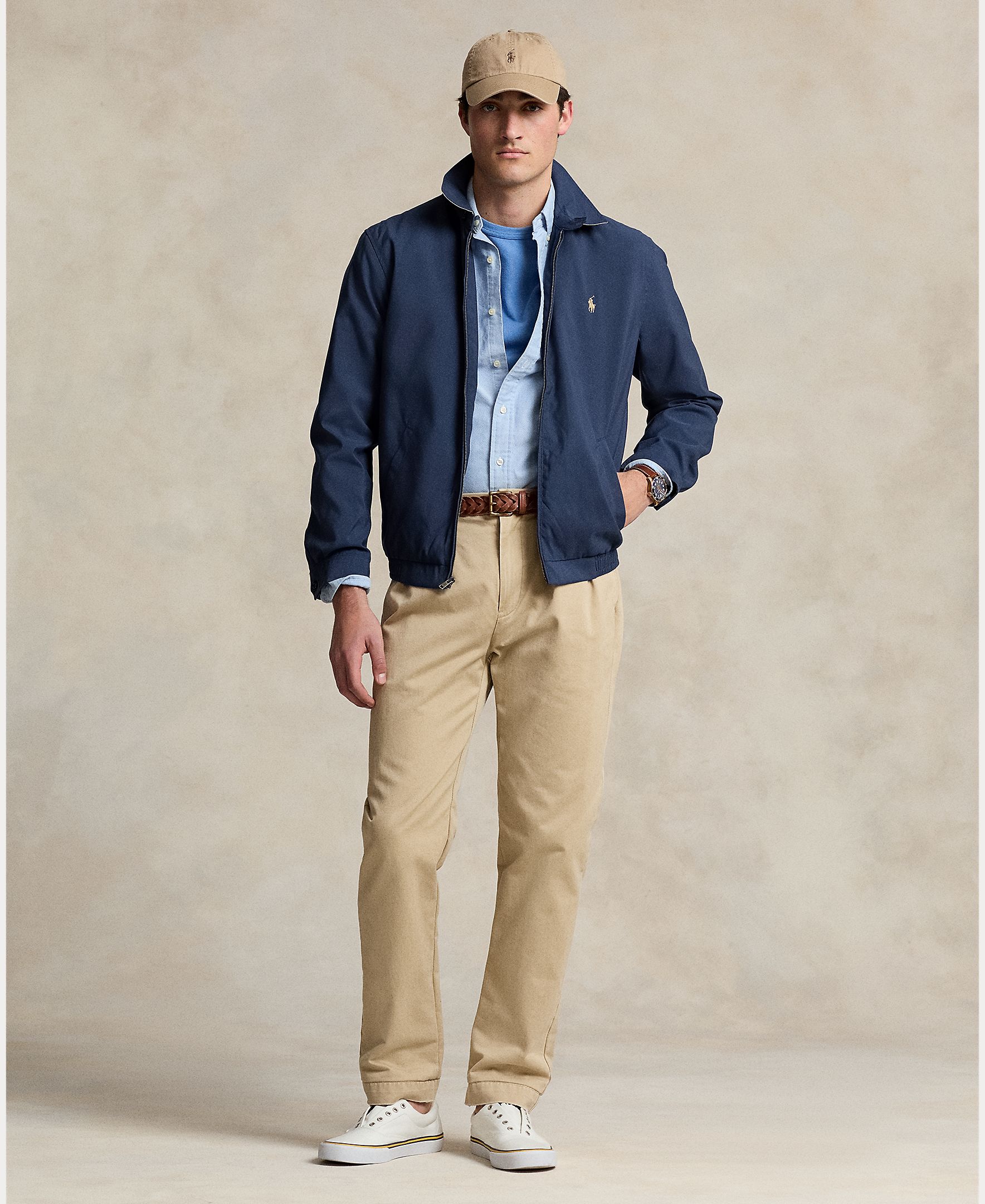 Chaqueta de hombre con doble fuelle en microfibra - Polo Ralph Lauren - Azul marino Azul marino-1