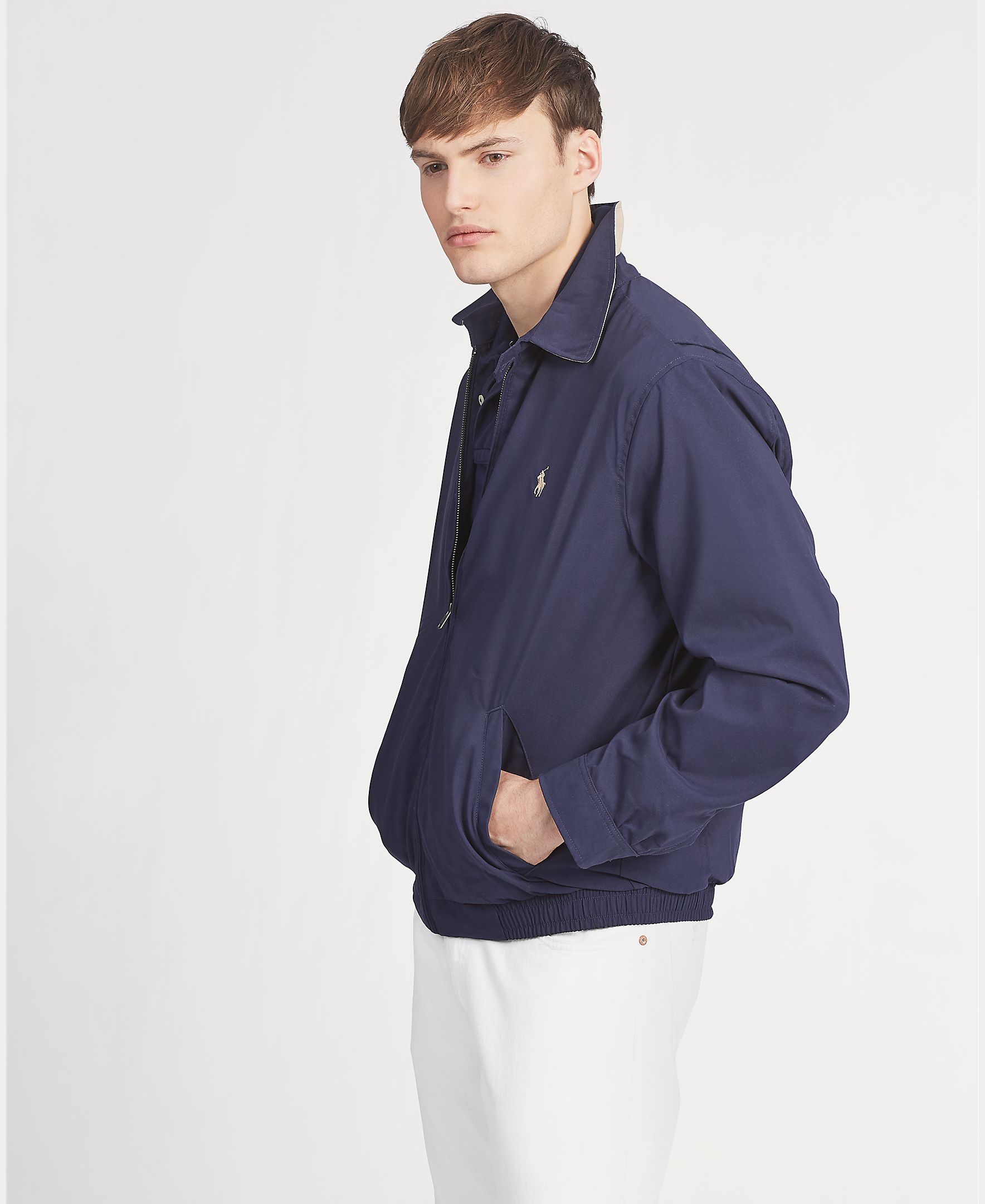 Chaqueta de hombre con doble fuelle en microfibra - Polo Ralph Lauren - Azul marino Azul marino-4