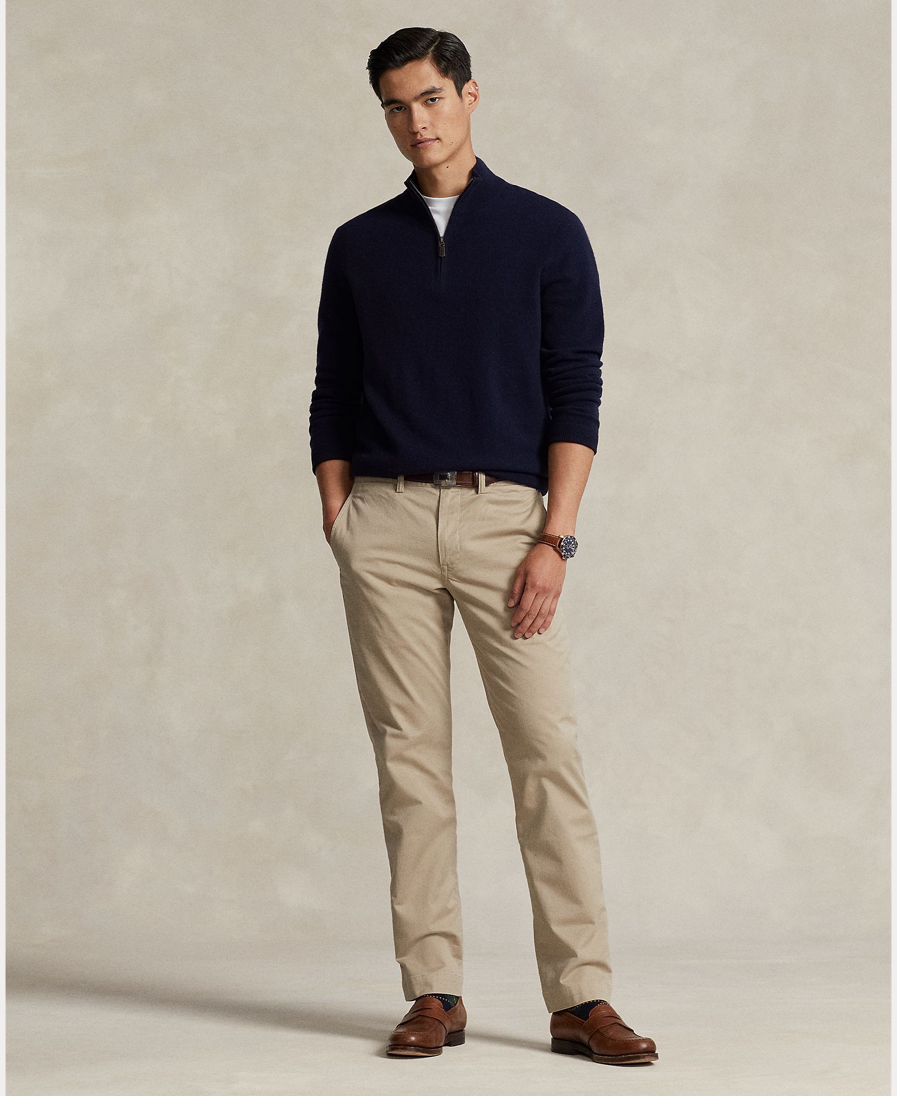Polo Ralph Lauren - Pantalón chino de hombre Straight fit elástico.