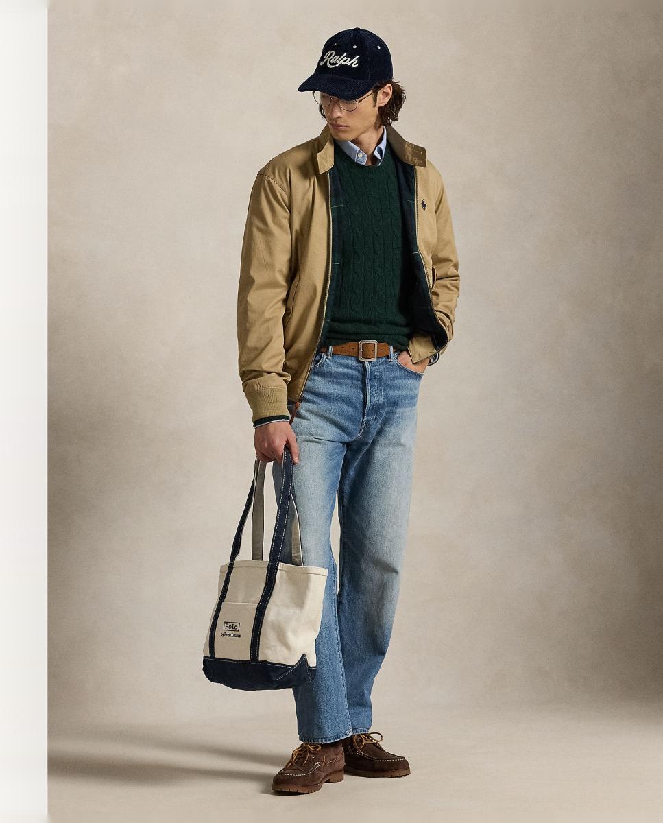 Chaqueta de hombre Bedford de sarga Azul marino - Polo Ralph Lauren - Beige Beige-1