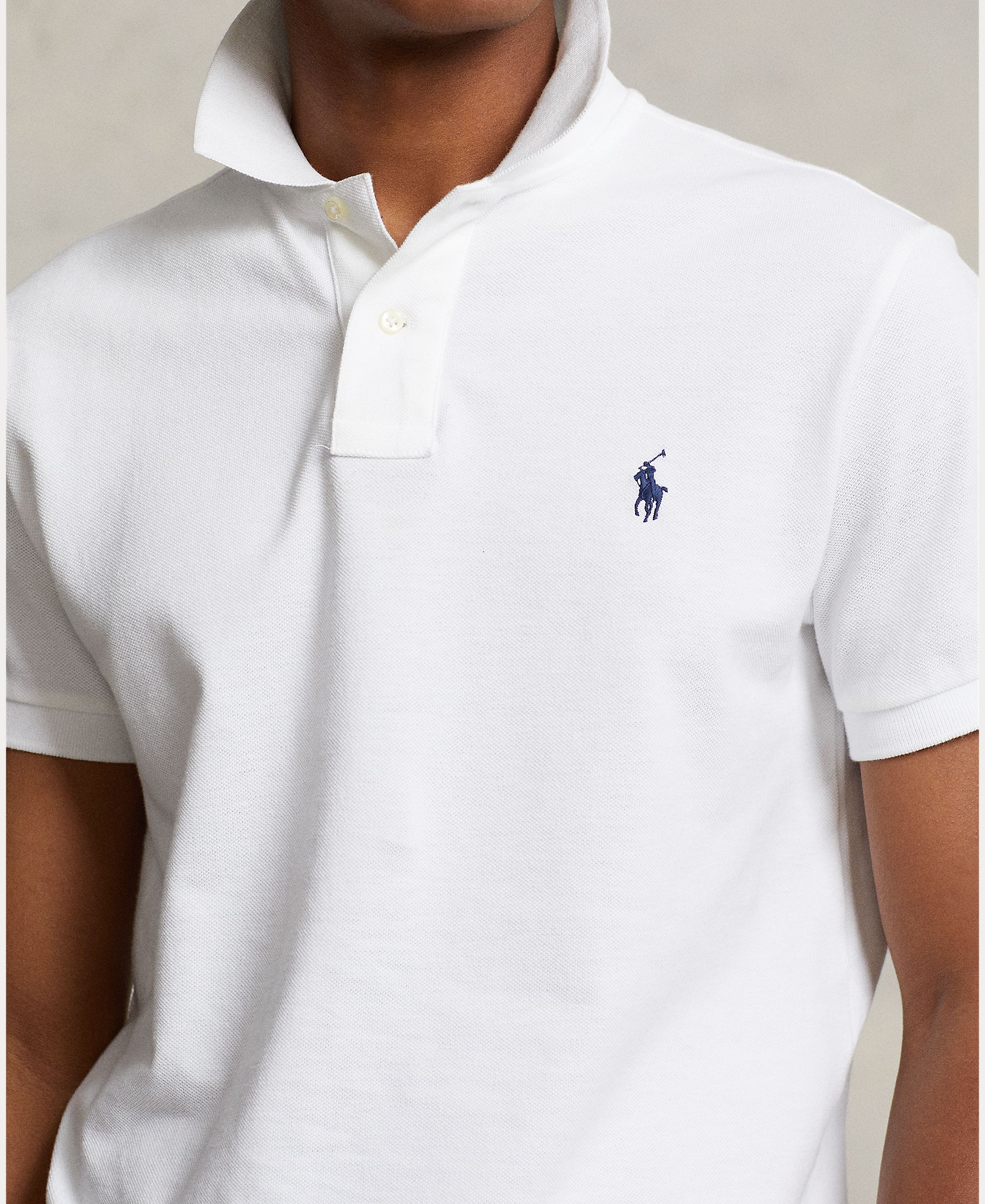 Camiseta de hombre blanco/azul marino - Polo Ralph Lauren - Blanco roto Blanco roto-5