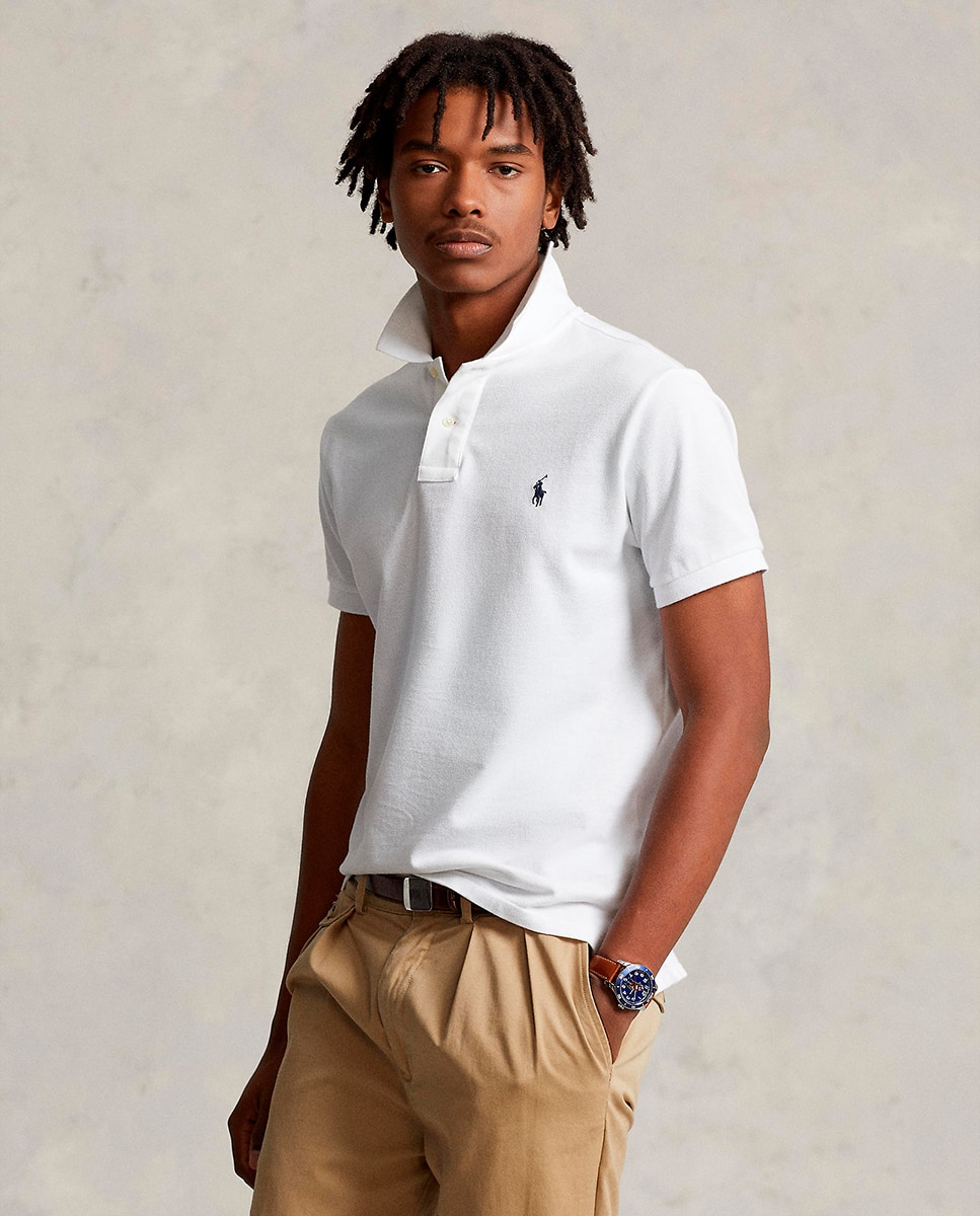 Camiseta de hombre blanco/azul marino - Polo Ralph Lauren - Blanco roto Blanco roto-8
