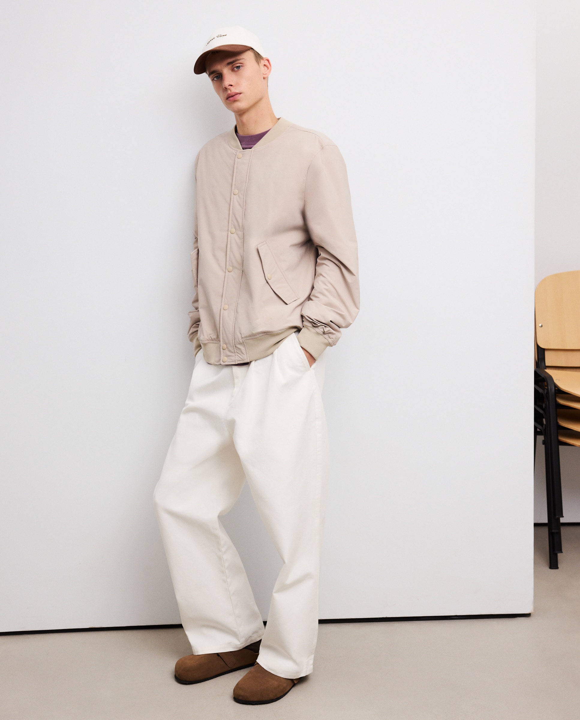 Cazadora bomber acolchada de hombre - Green Coast - Beige Beige-2