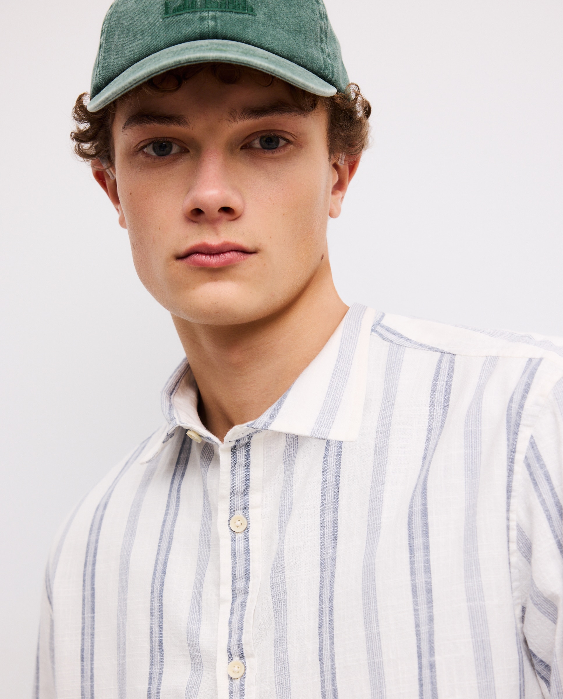Camisa rayas de hombre - Green Coast - 400 Azul 400 Azul-4