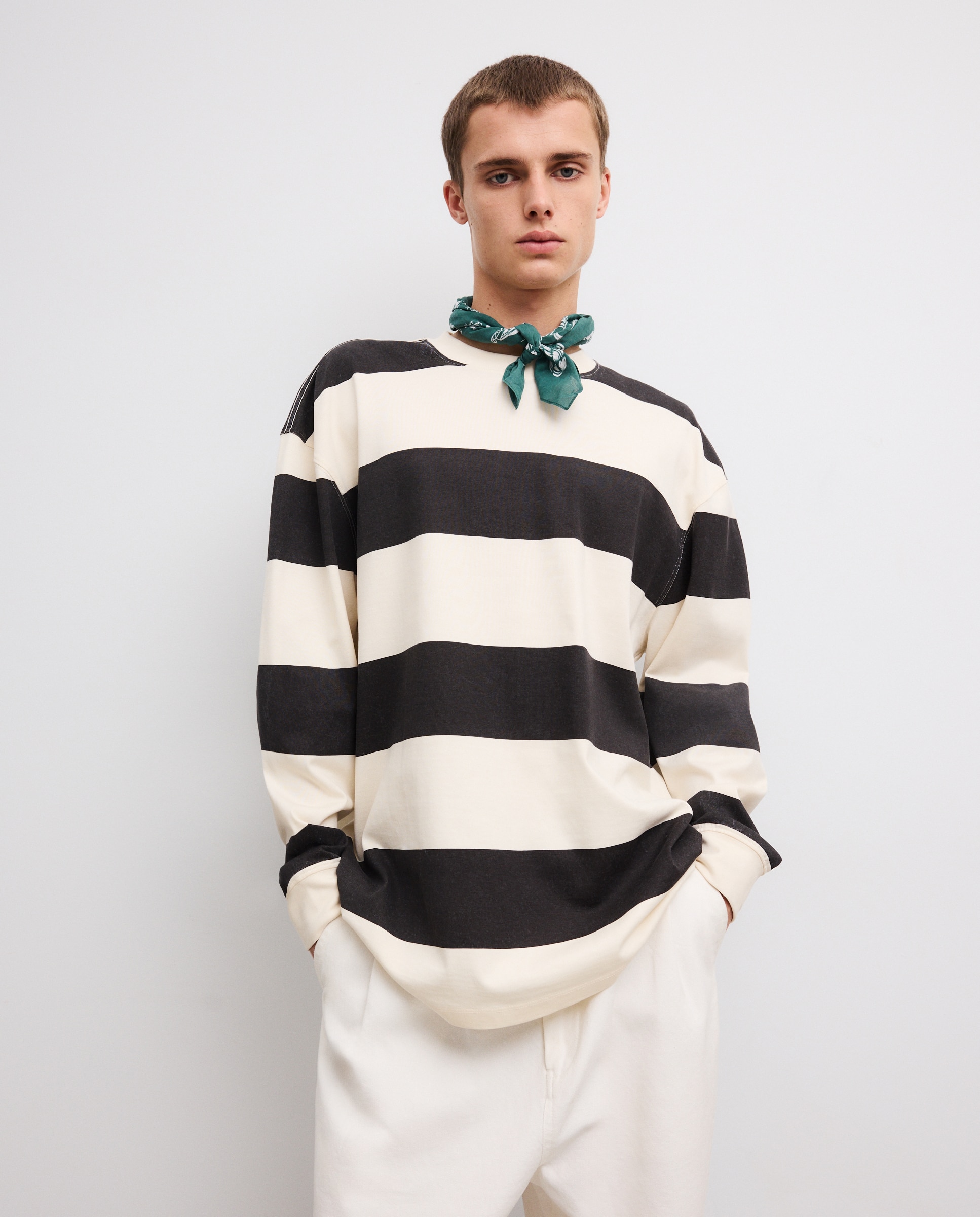 Imagem 0 de Camisola de Manga Comprida com Risca