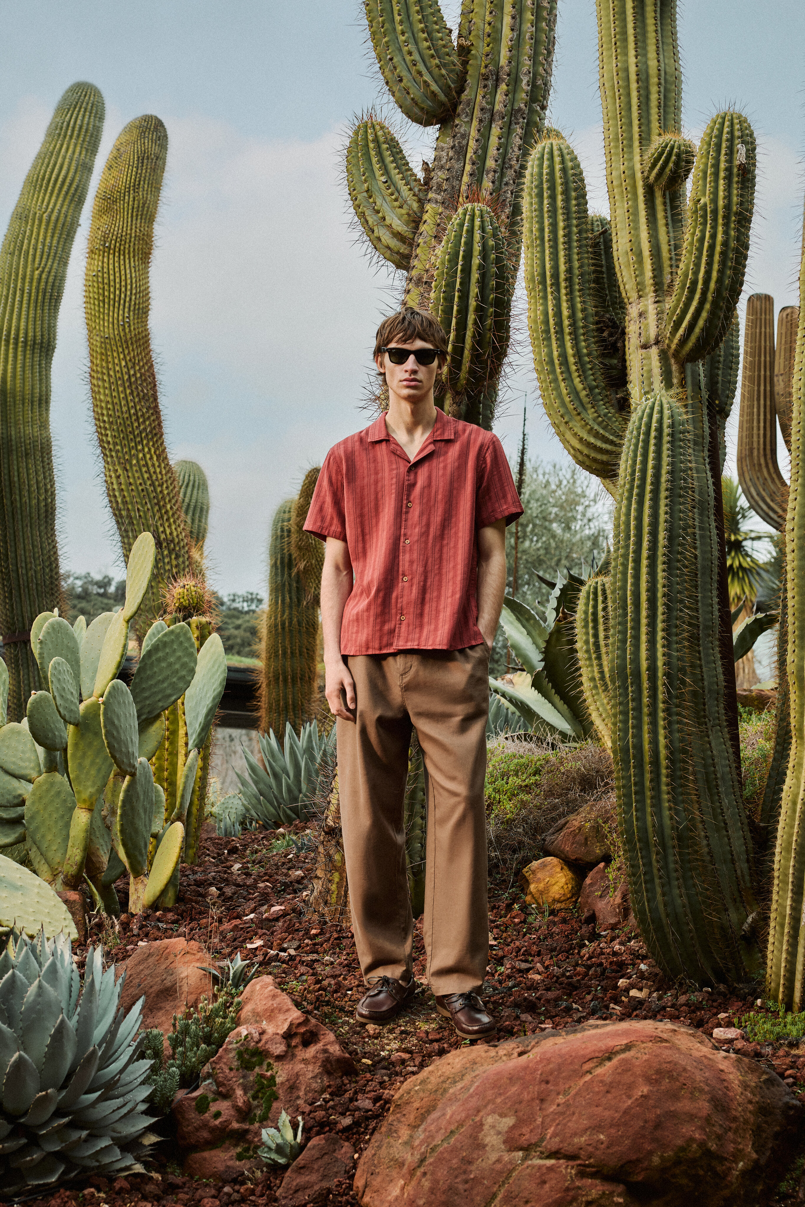 Imagem 0 de Calças em Tecido de Linho e Algodão