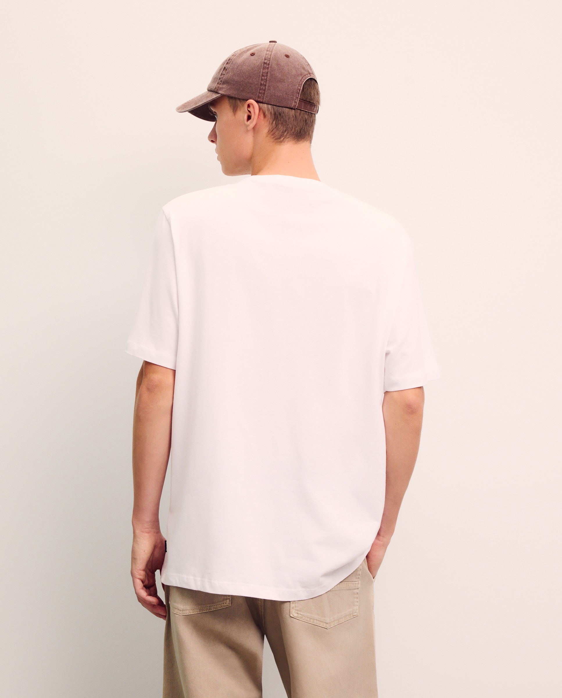 Camiseta de hombre en algodón blanca de manga corta - Green Coast - Blanco Blanco-2