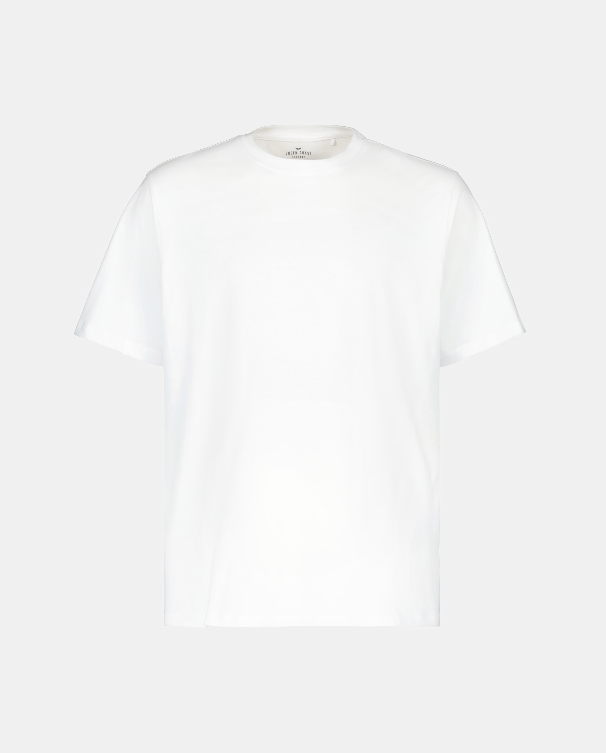 Camiseta de hombre en algodón blanca de manga corta - Green Coast - Blanco Blanco-5