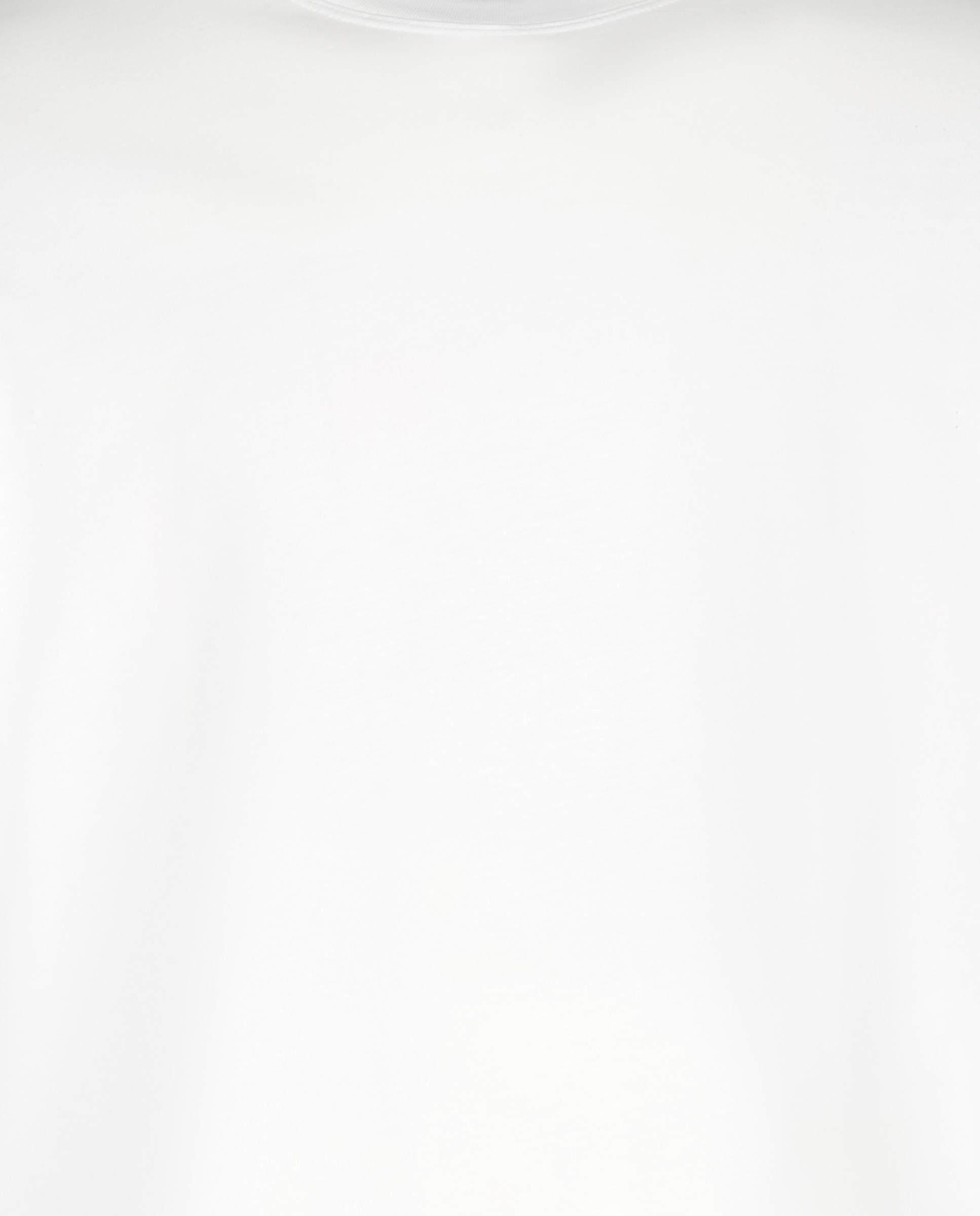Camisola de algodão BCI branca com manga comprida Branco-5