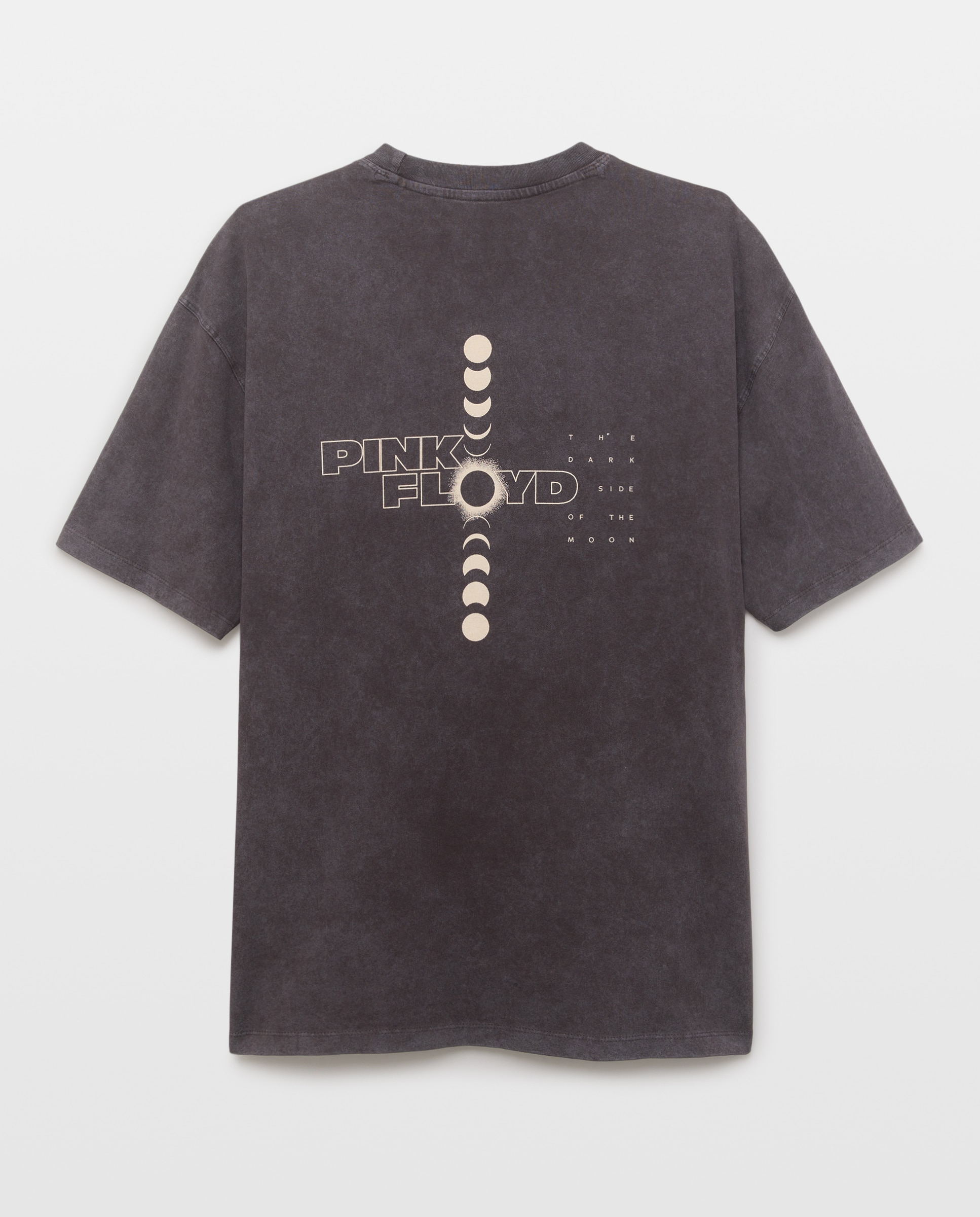 T-shirt de Manga Curta com Estampado de Música Pink Floyd Preto-5