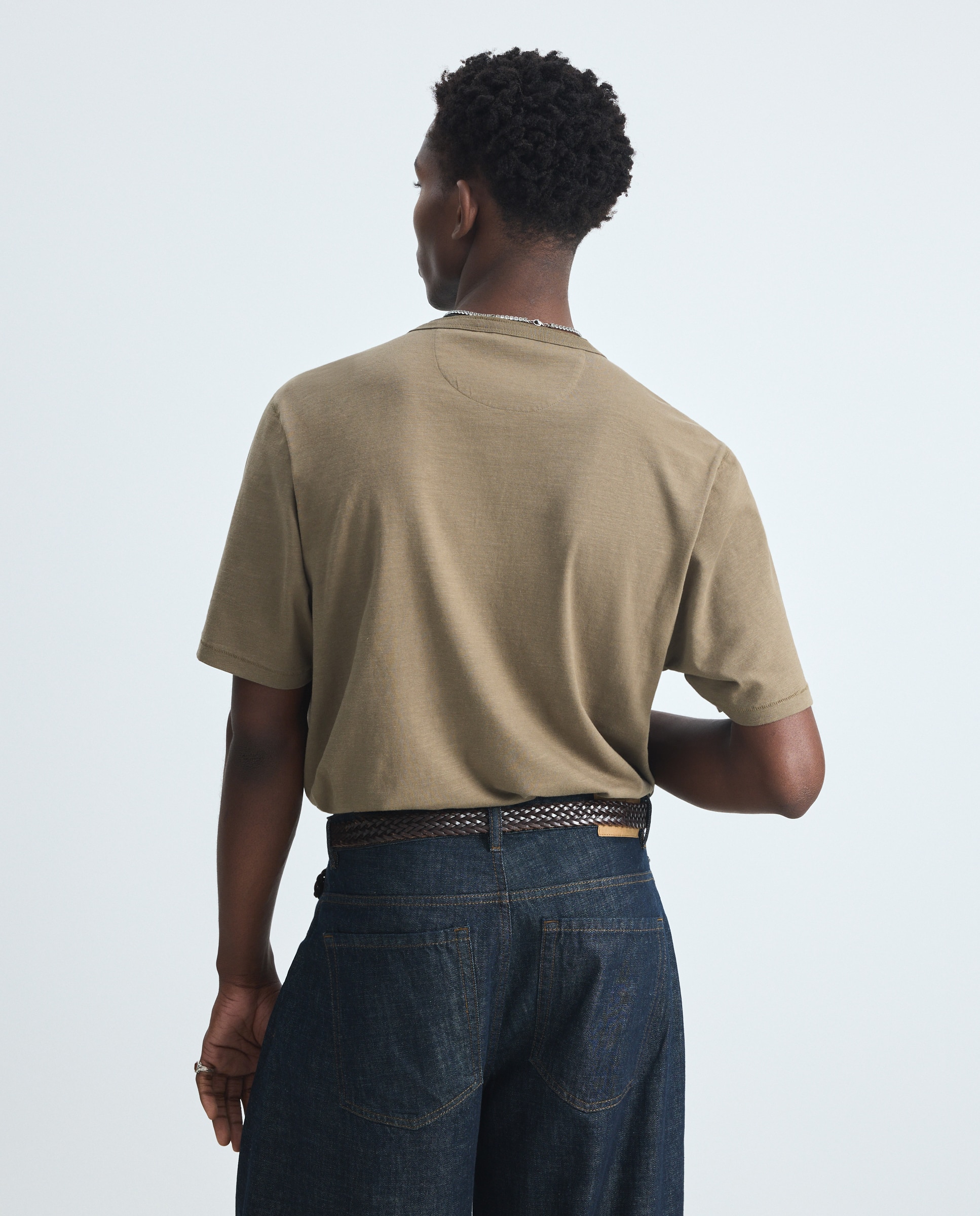Imagen 2 de Camiseta hombre manga corta overdye cuello panadero - Green Coast - 520 Kaki 520 Kaki