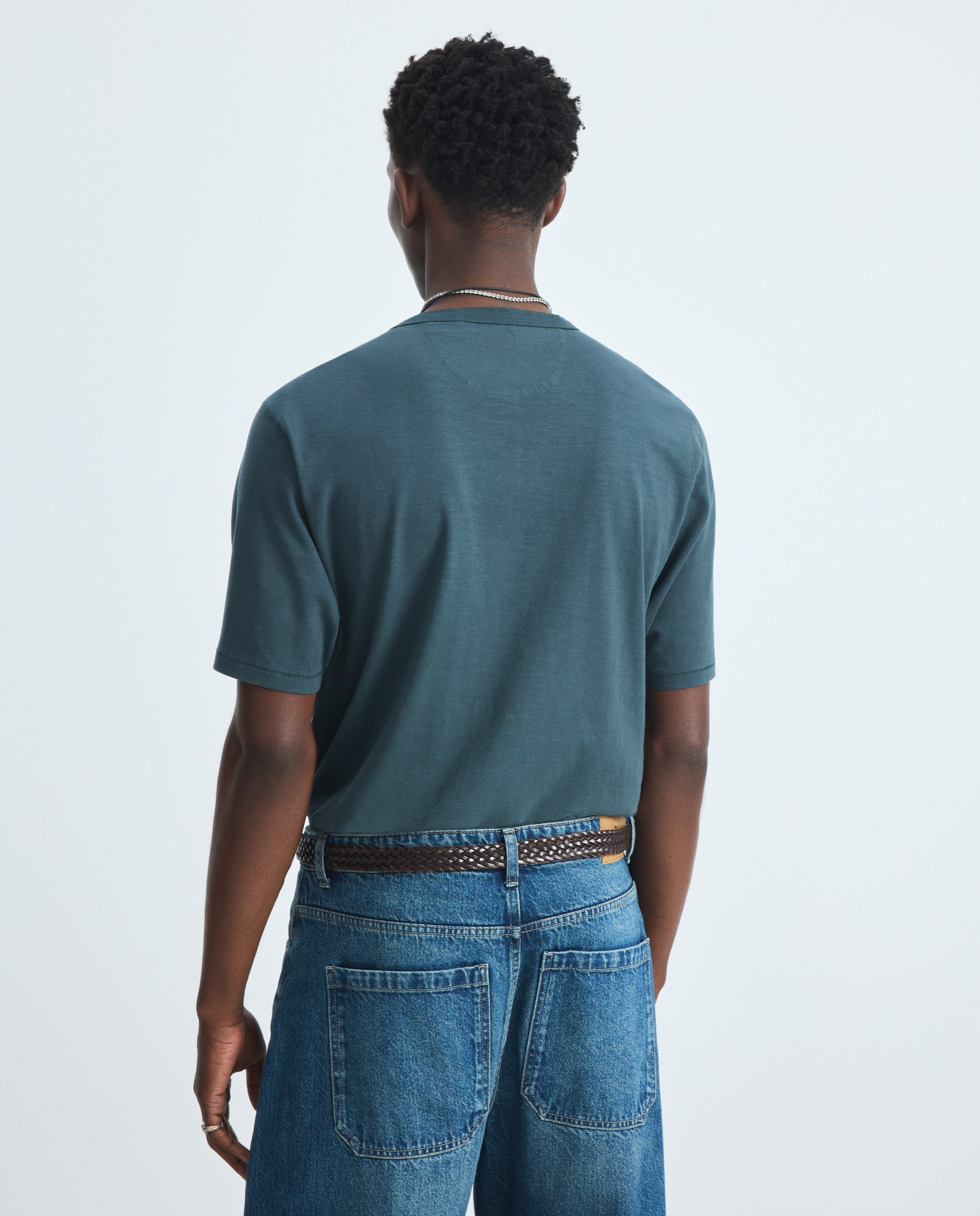 Imagen 3 de Camiseta hombre manga corta overdye cuello panadero - Green Coast - 830 Antracita 830 Antracita
