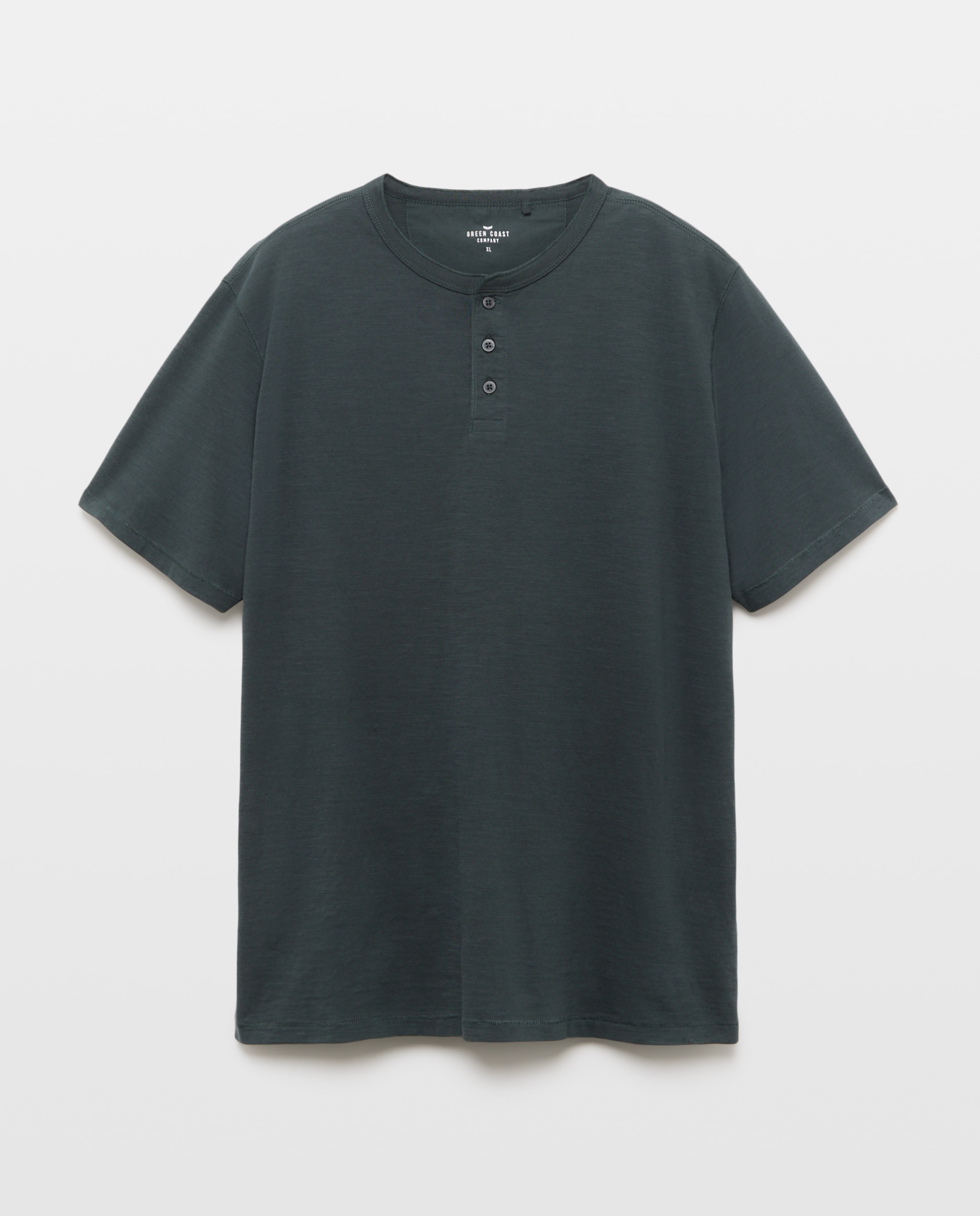 Imagen 4 de Camiseta hombre manga corta overdye cuello panadero - Green Coast - 830 Antracita 830 Antracita