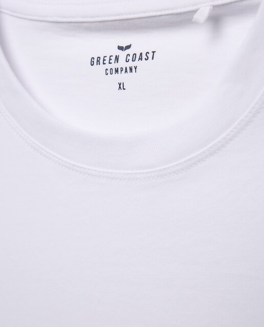 Camiseta de hombre en algodón blanca de manga corta