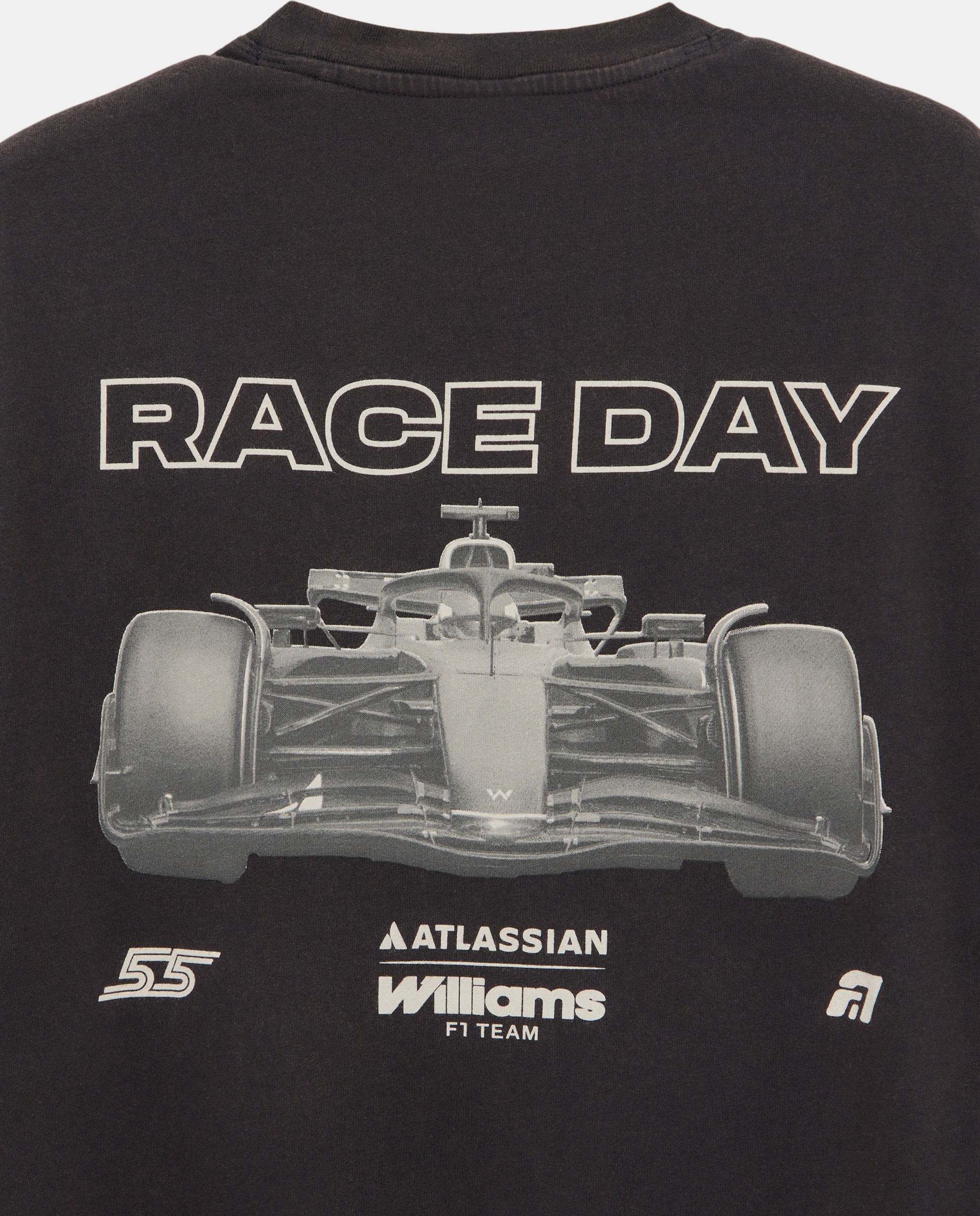 T-shirt de Manga Curta com Estampado F1 Williams Preto-5