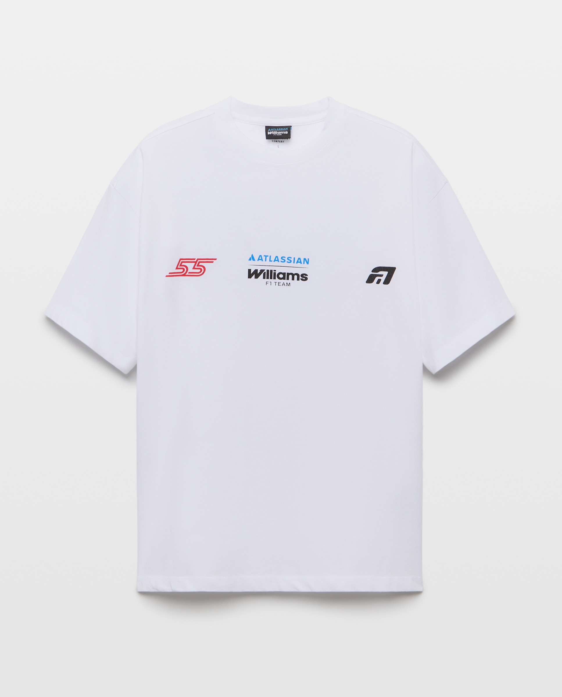 T-shirt de Manga Curta com Estampado F1 Williams Branco-4