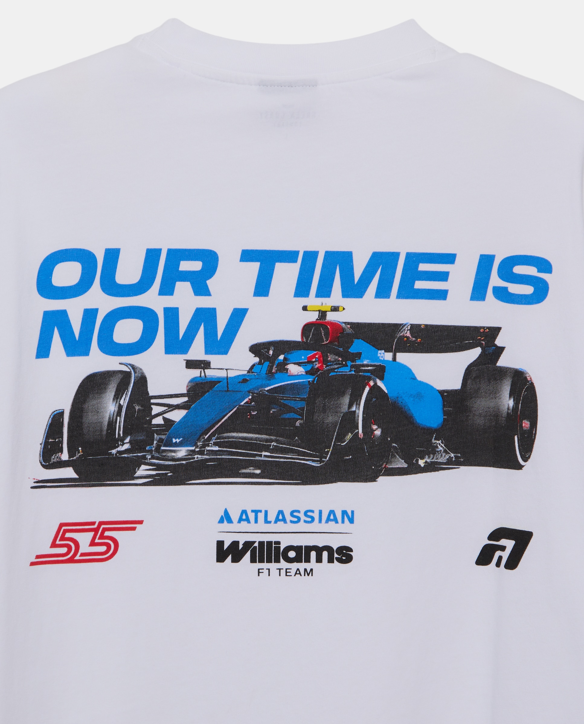 T-shirt de Manga Curta com Estampado F1 Williams Branco-5