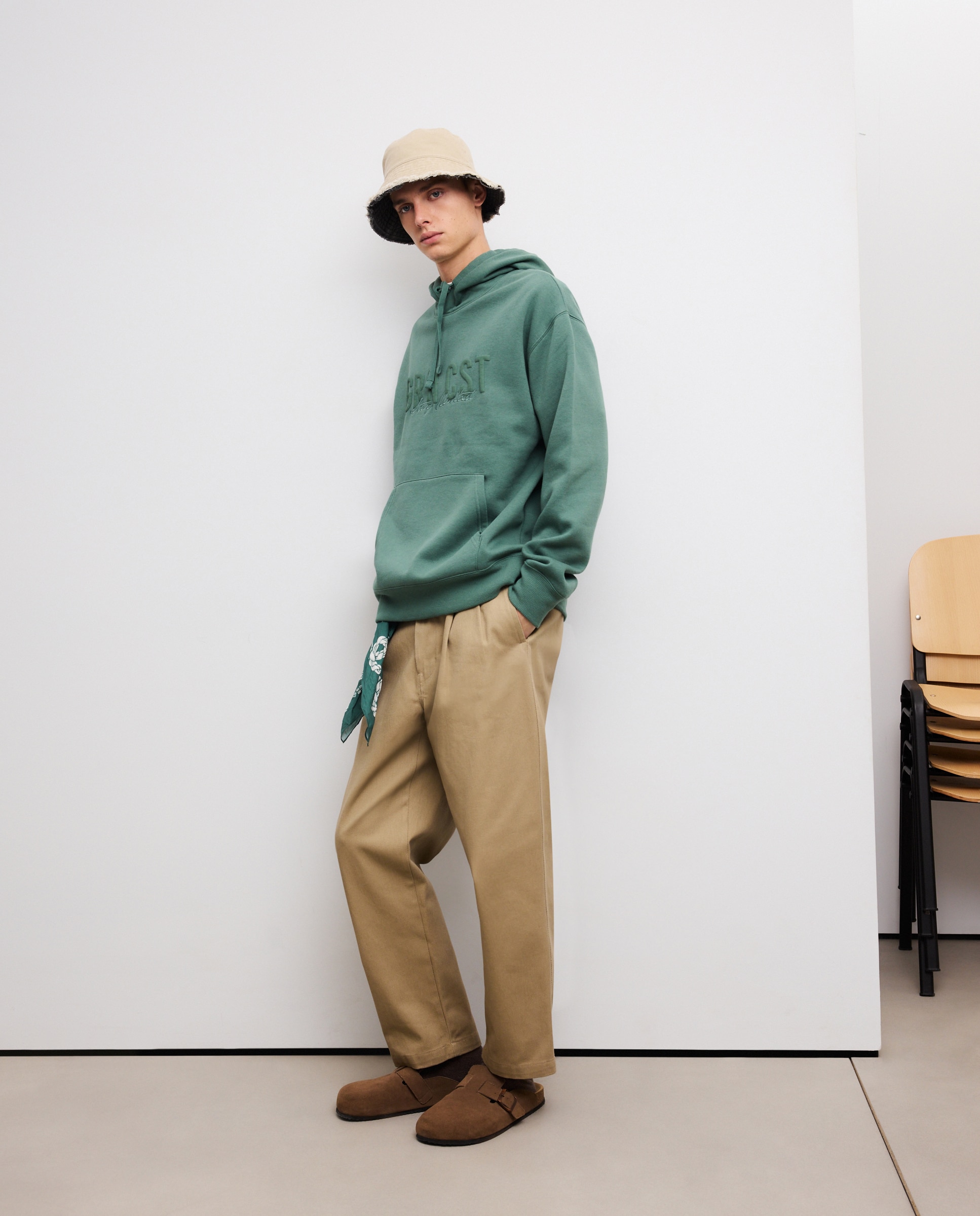 Chapéu Bucket Reversível Bege-3