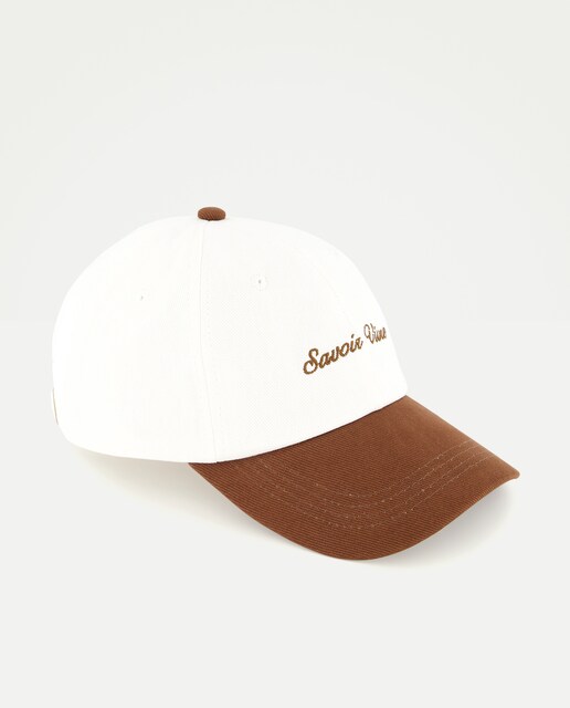 Gorra bicolor bordado fantasía de hombre