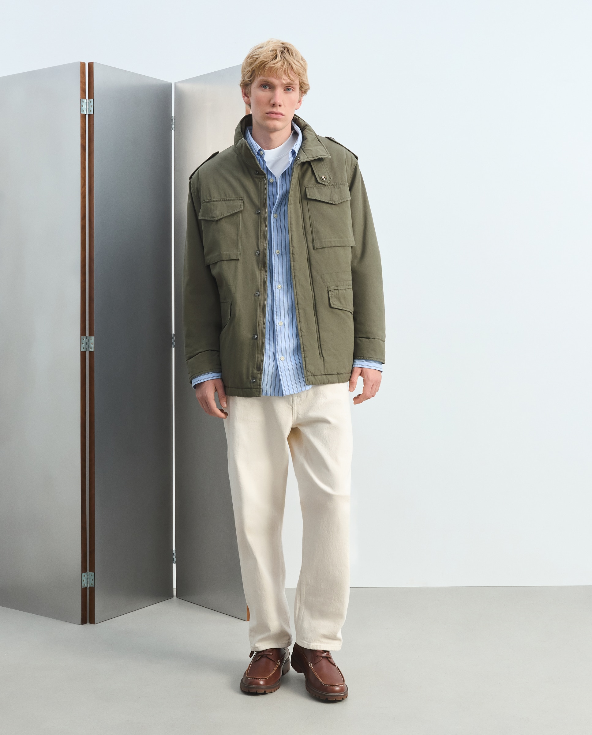 Imagen 2 de Cazadora hombre militar bolsillos - Green Coast - 520 Kaki 520 Kaki