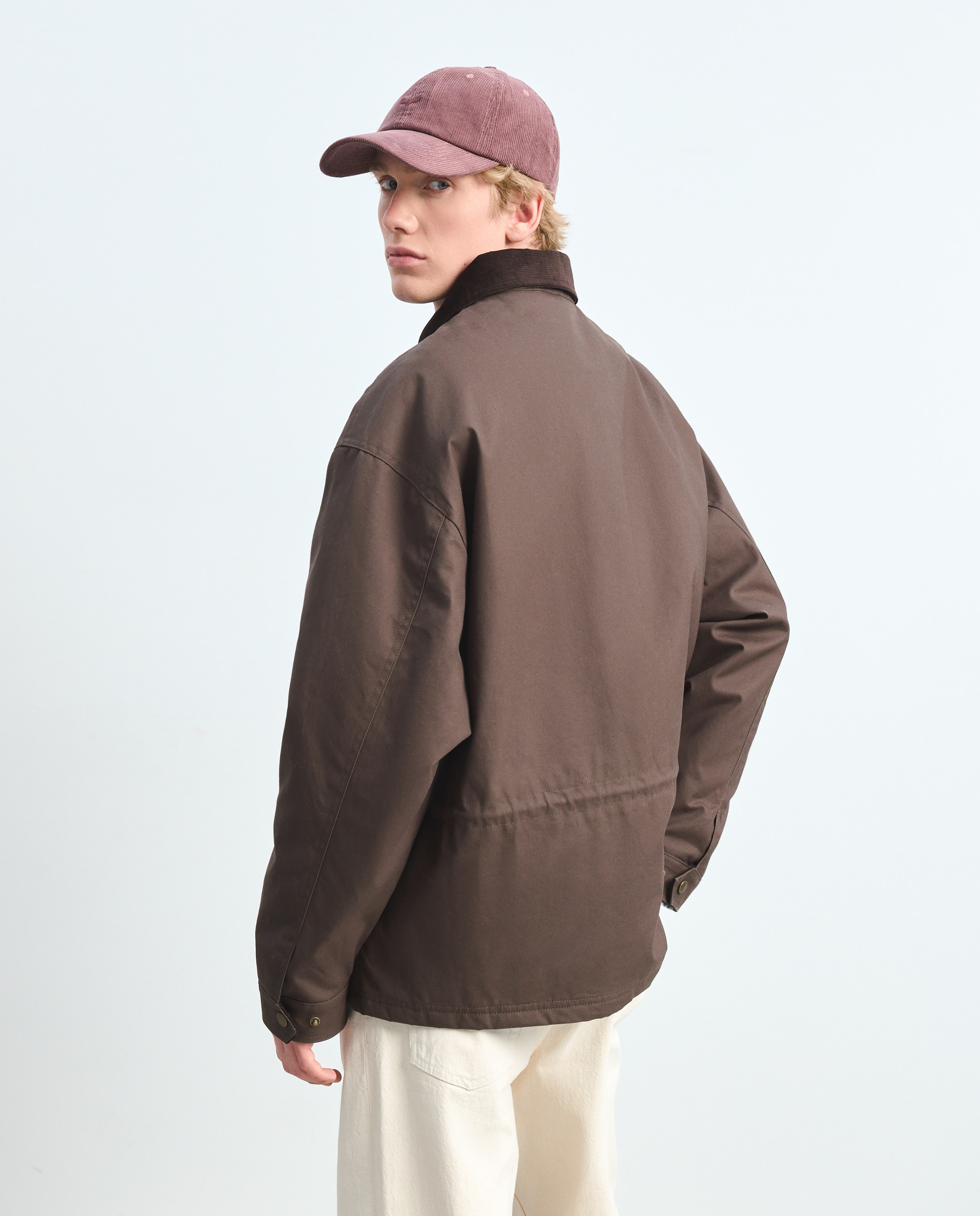 Cazadora encerada corta - Green Coast - 520 Kaki 520 Kaki-3