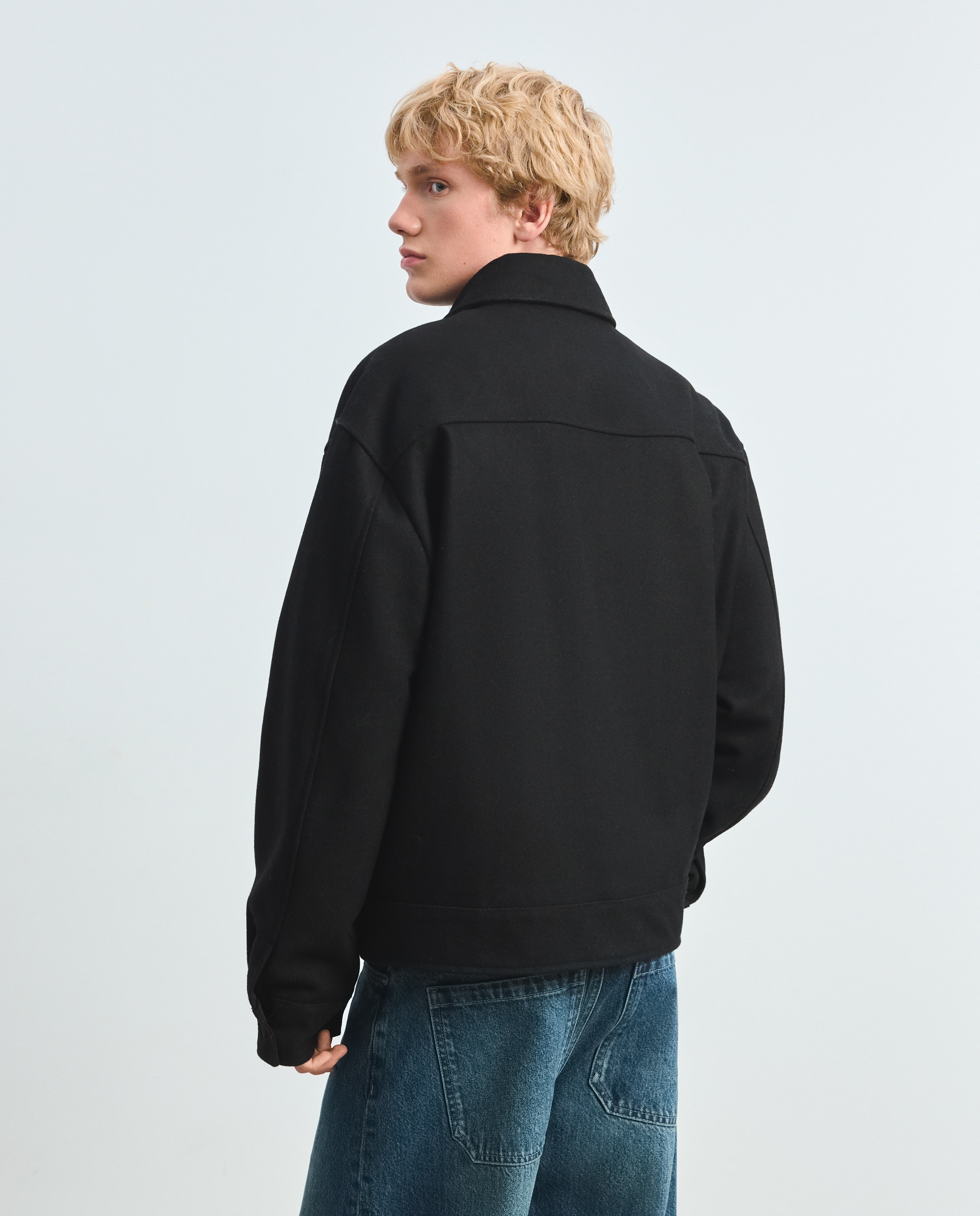Cazadora de paño de hombre - Green Coast - Negro Negro-3
