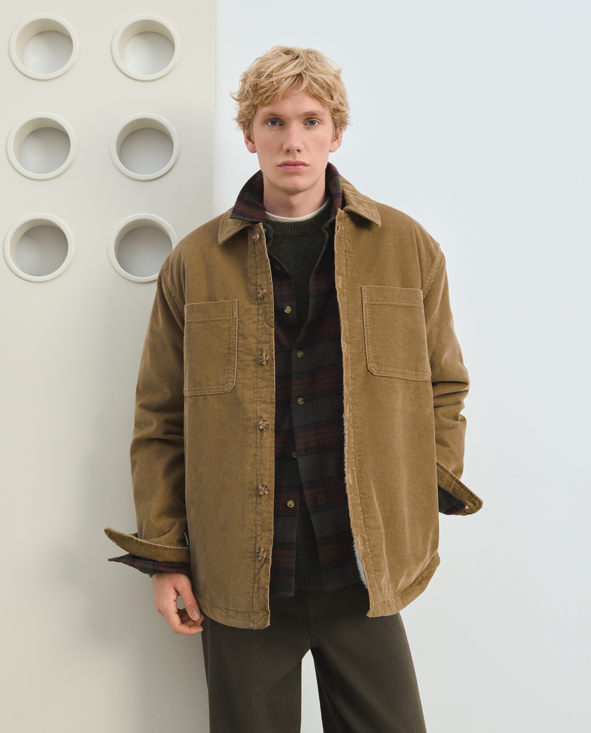 Cazadora sobrecamisa pana borrego - Green Coast - 730 Camel 730 Camel-1