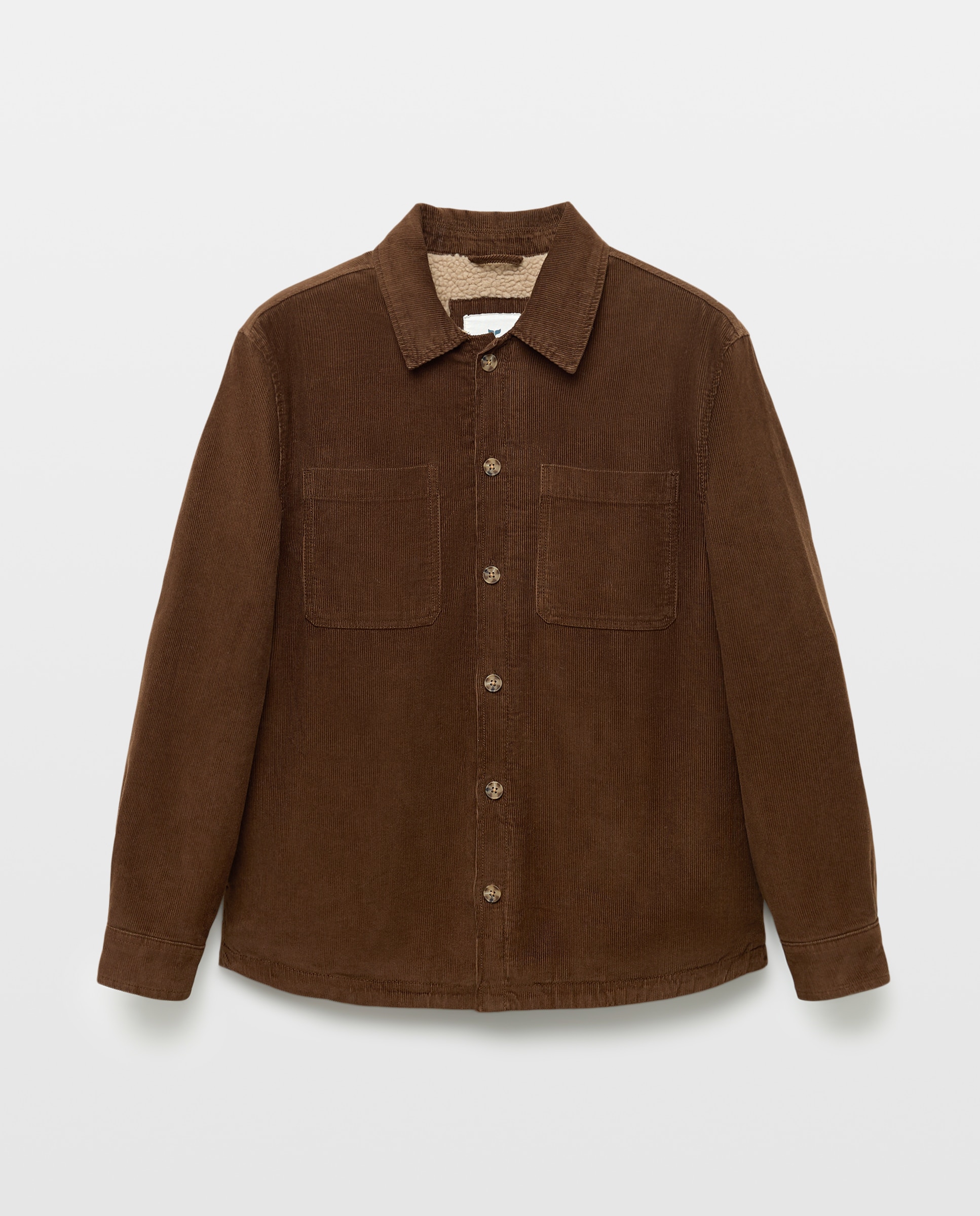 Cazadora sobrecamisa pana borrego - Green Coast - Marrón Marrón-4