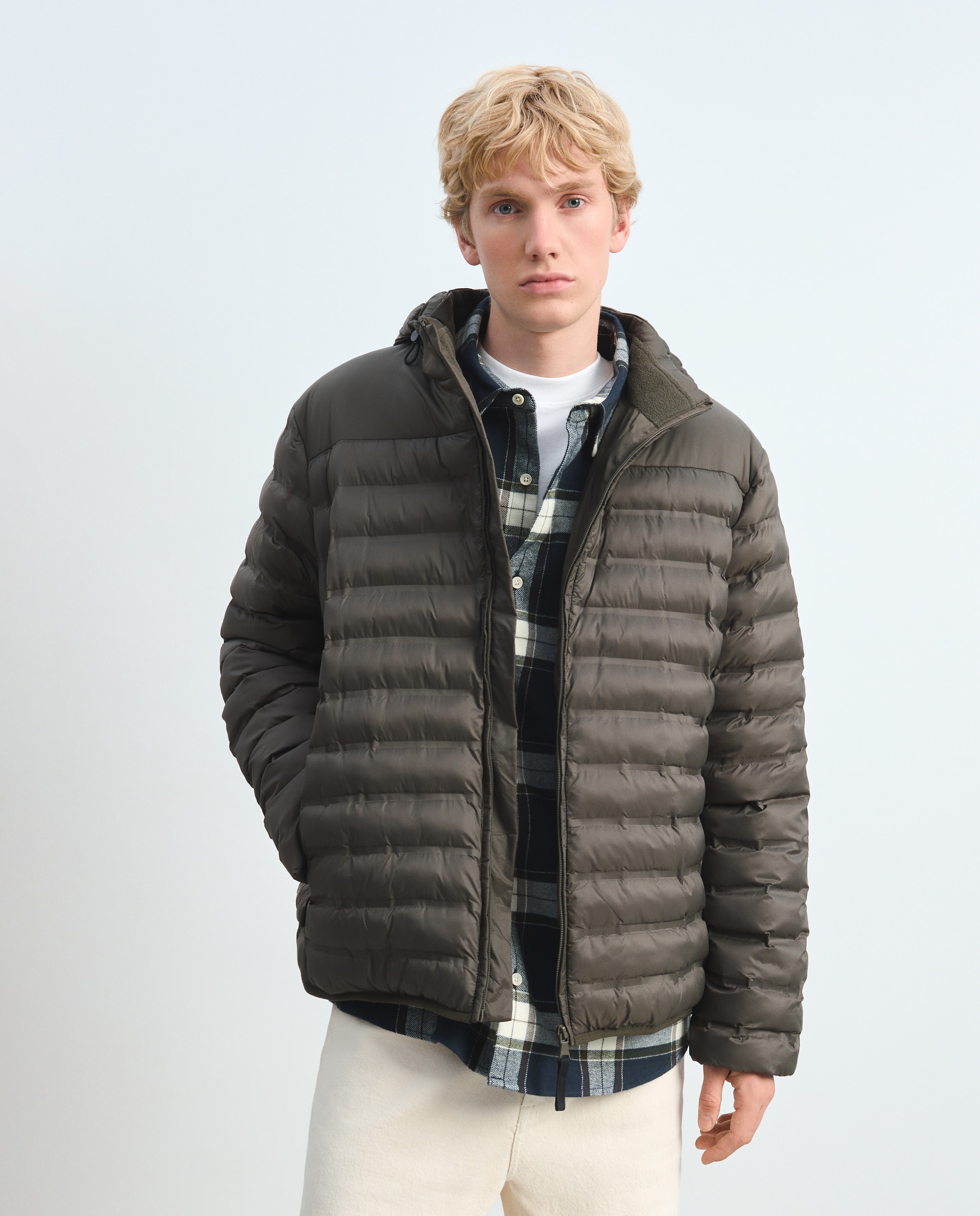 Imagen 1 de Cazadora plumas light de hombre - Green Coast - 520 Kaki 520 Kaki