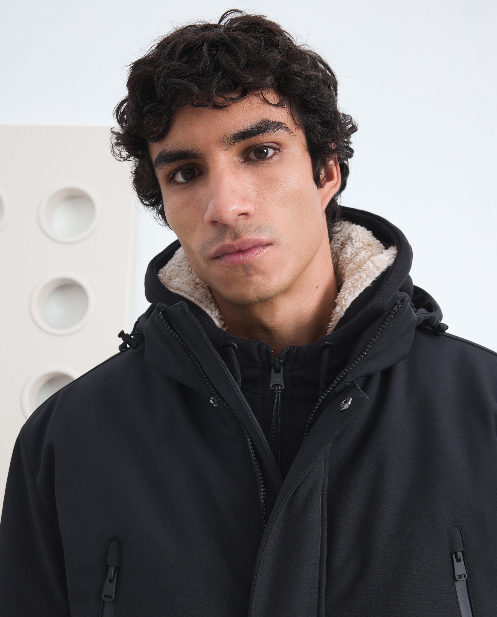 Parka de neopreno larga con chapucha - Green Coast - Negro Negro-2