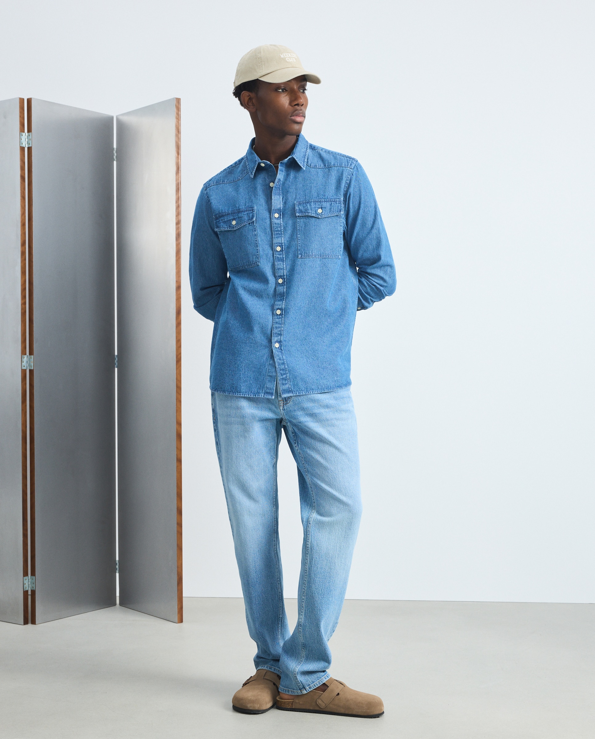 Imagen 1 de Camisa denim hombre - Green Coast - Azul pálido Azul pálido