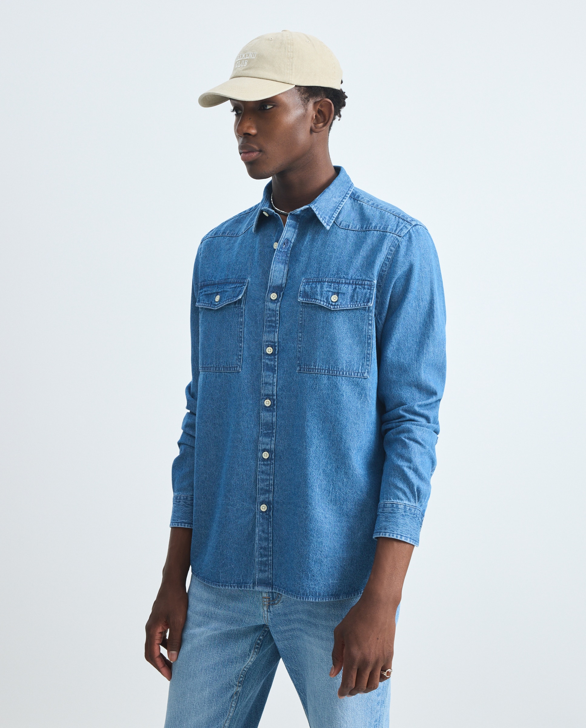 Imagen 2 de Camisa denim hombre - Green Coast - Azul pálido Azul pálido