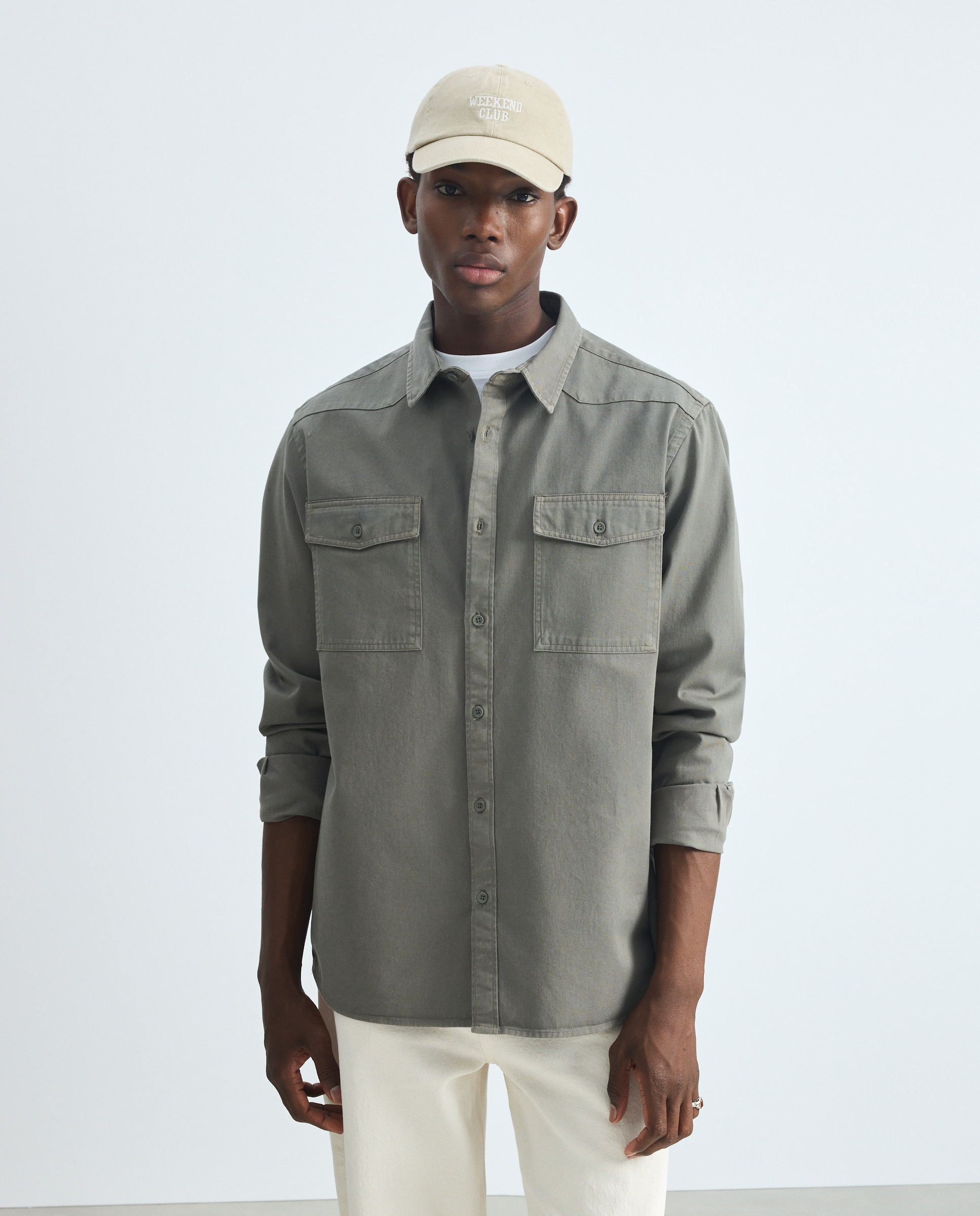 Imagen 2 de Camisa denim hombre - Green Coast - 520 Kaki 520 Kaki
