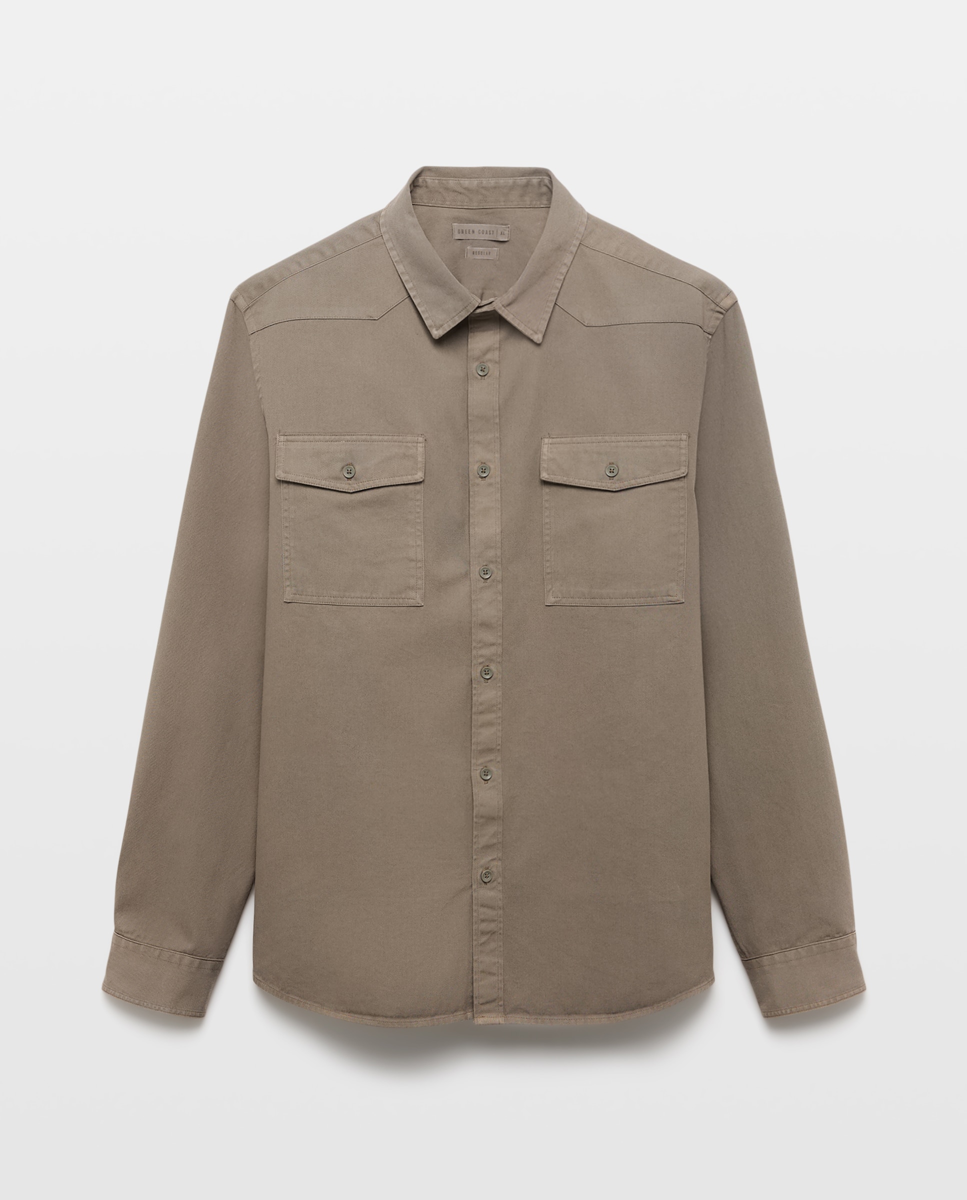 Imagen 4 de Camisa denim hombre - Green Coast - 520 Kaki 520 Kaki