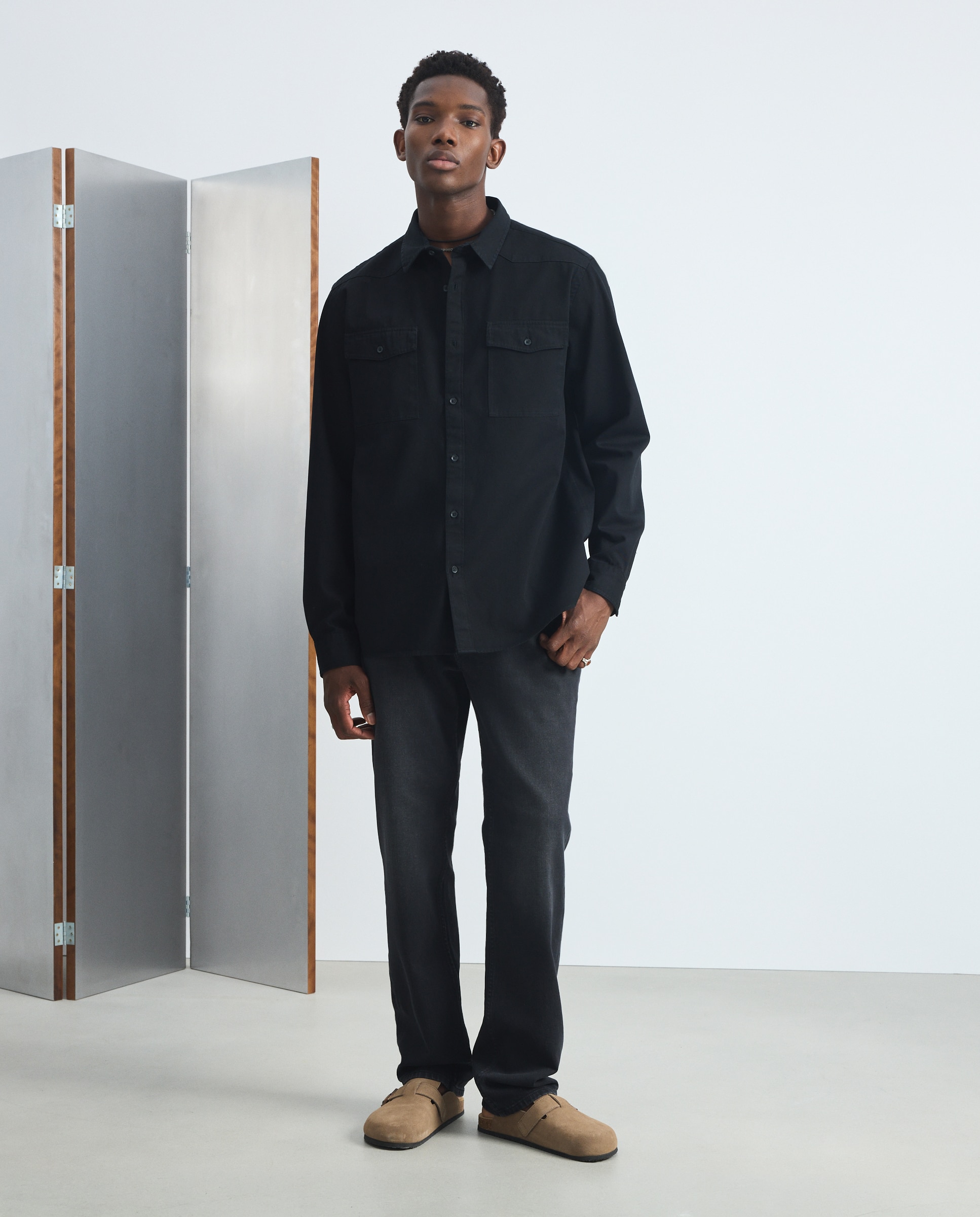 Camisa de Ganga Preto Intenso-2