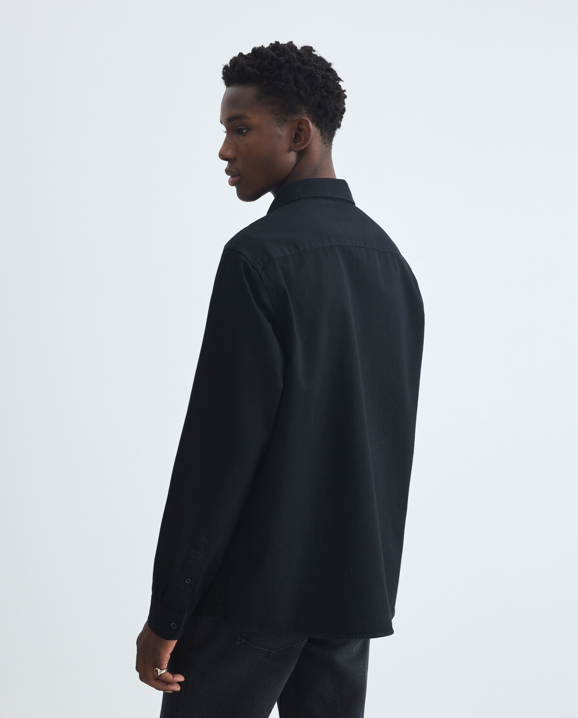 Camisa de Ganga Preto Intenso-3