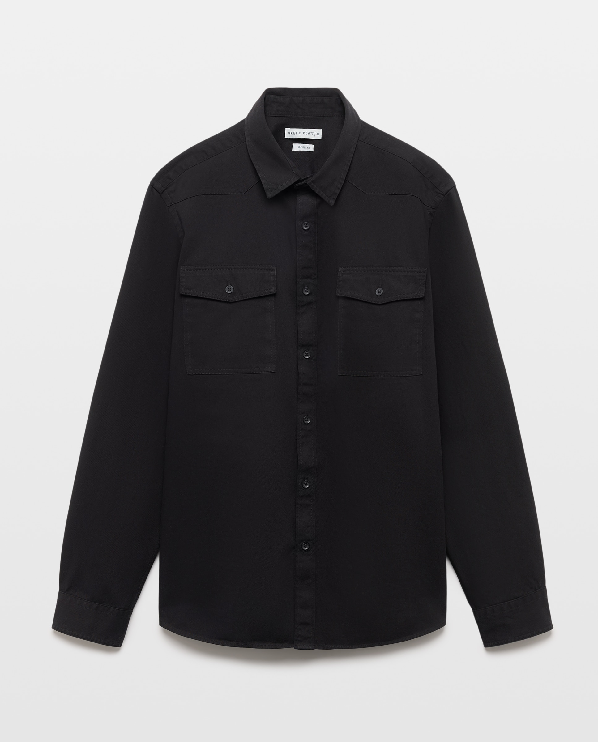 Camisa de Ganga Preto Intenso-4
