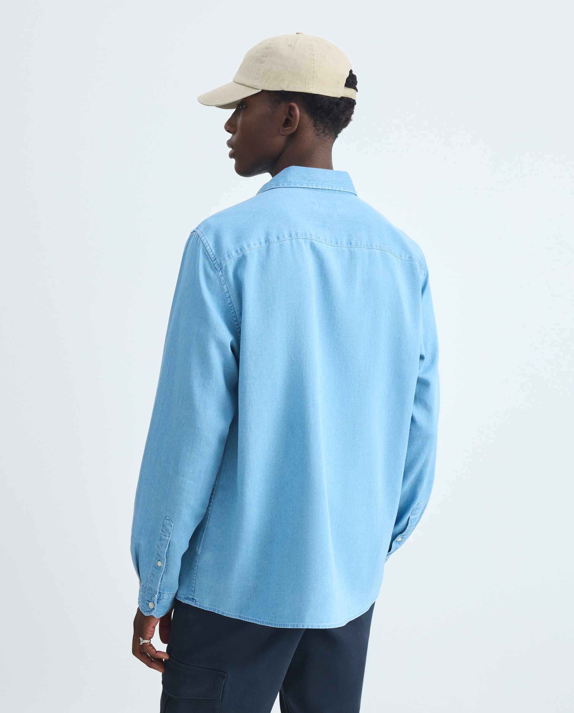 Camisa denim hombre - Green Coast - Cerúleo Cerúleo-3