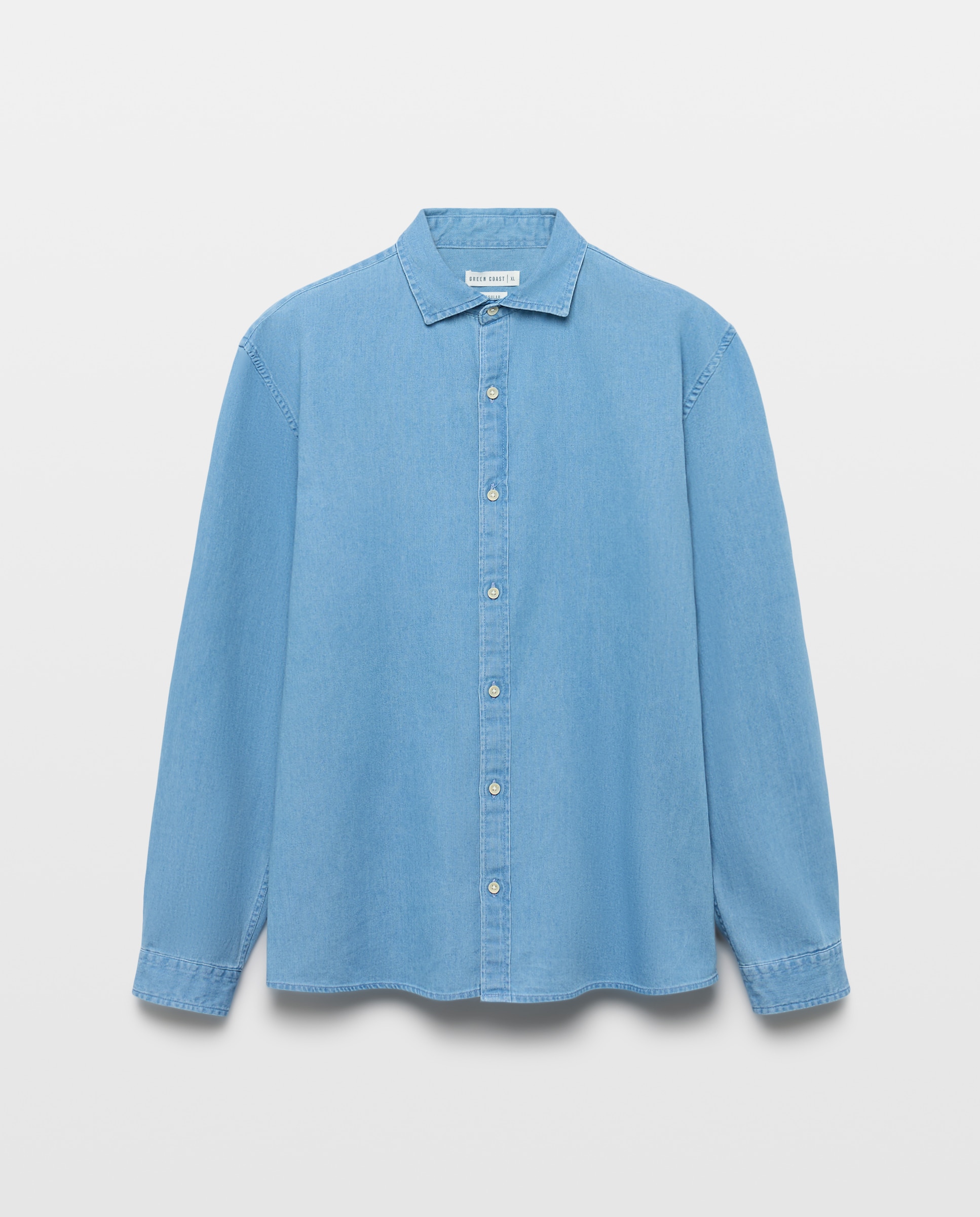 Camisa denim hombre - Green Coast - Cerúleo Cerúleo-4