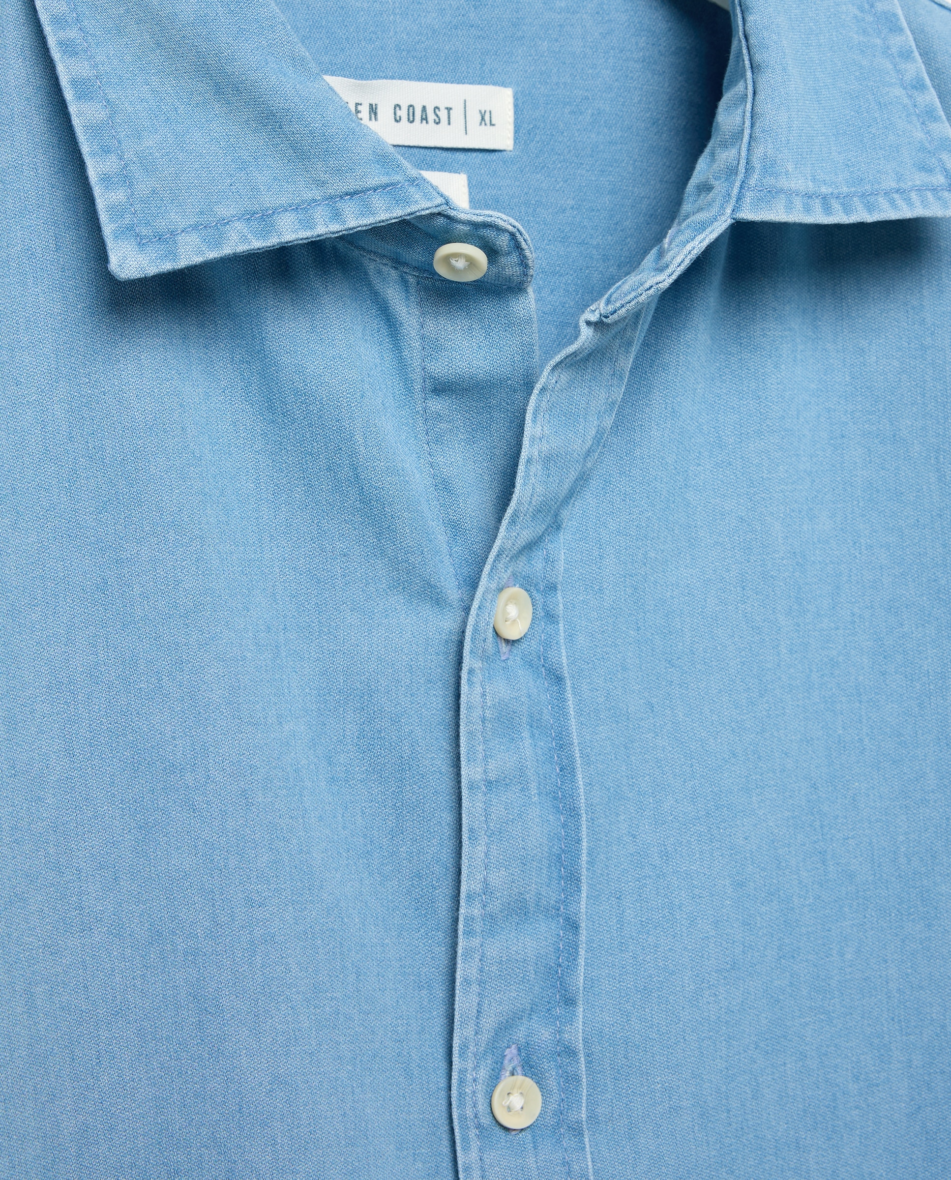 Camisa denim hombre - Green Coast - Cerúleo Cerúleo-5